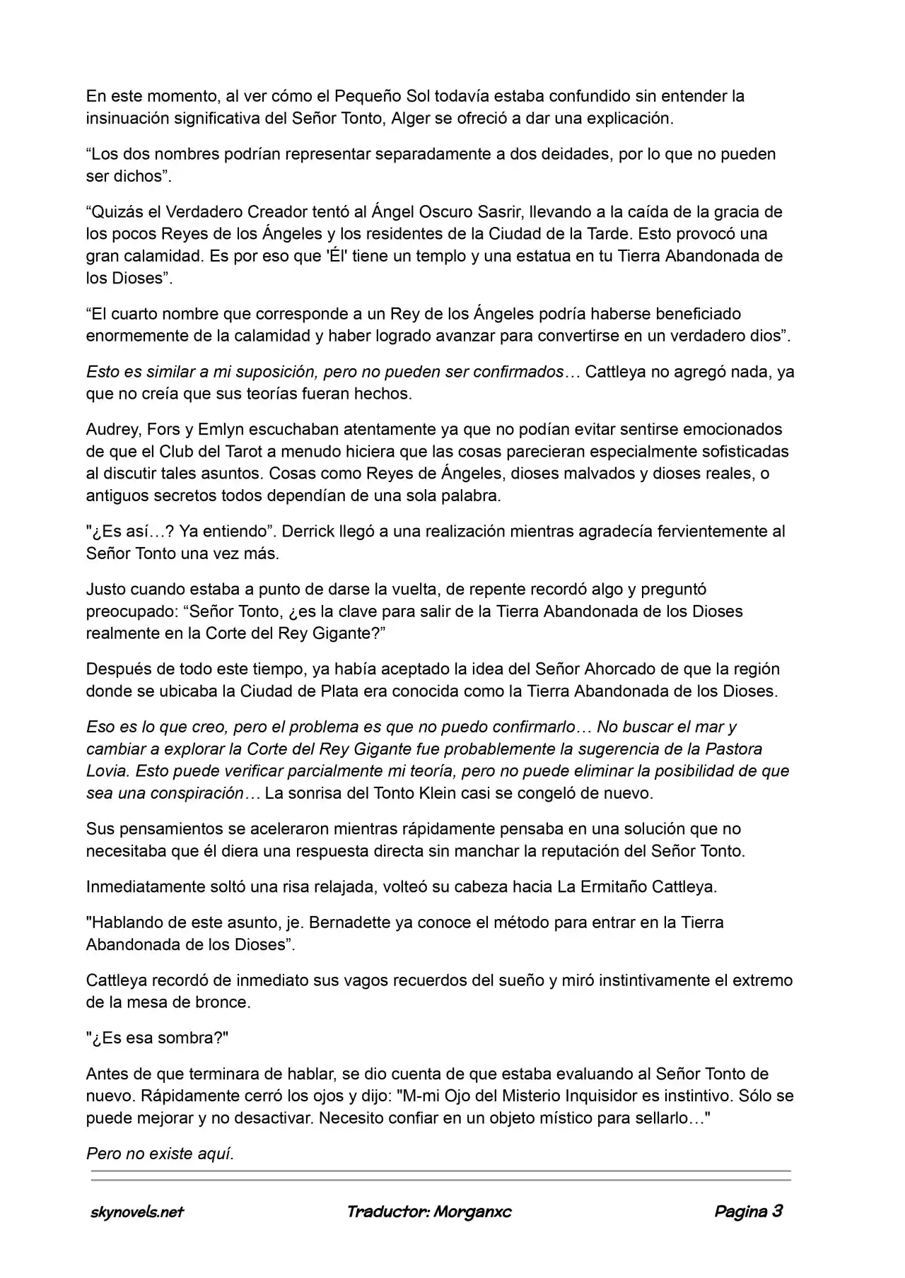 Lord Of The Mysteries (Novela) - Capítulo 681 - Página 3 - LectorTMOo