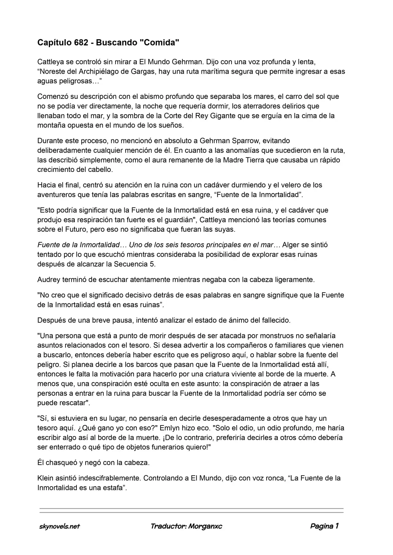 Lord Of The Mysteries (Novela) - Capítulo 682 - Página 1 - LectorTMOo