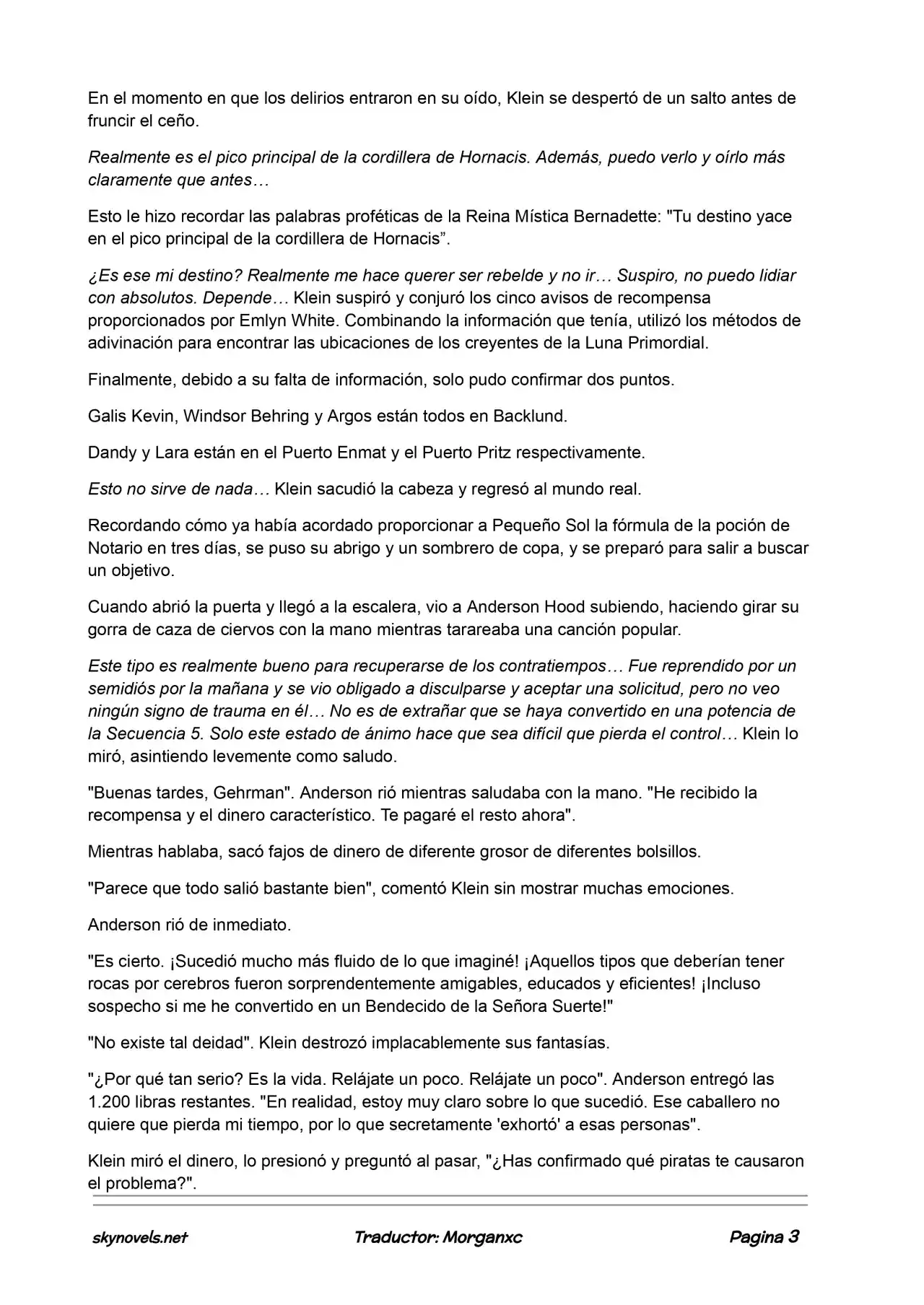 Lord Of The Mysteries (Novela) - Capítulo 682 - Página 3 - LectorTMOo