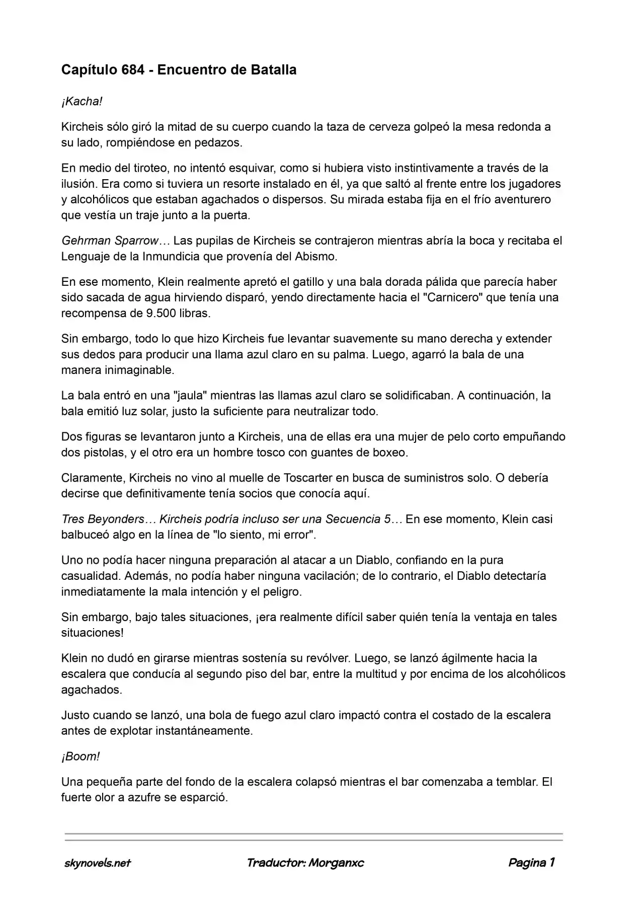 Lord Of The Mysteries (Novela) - Capítulo 684 - Página 1 - LectorTMOo
