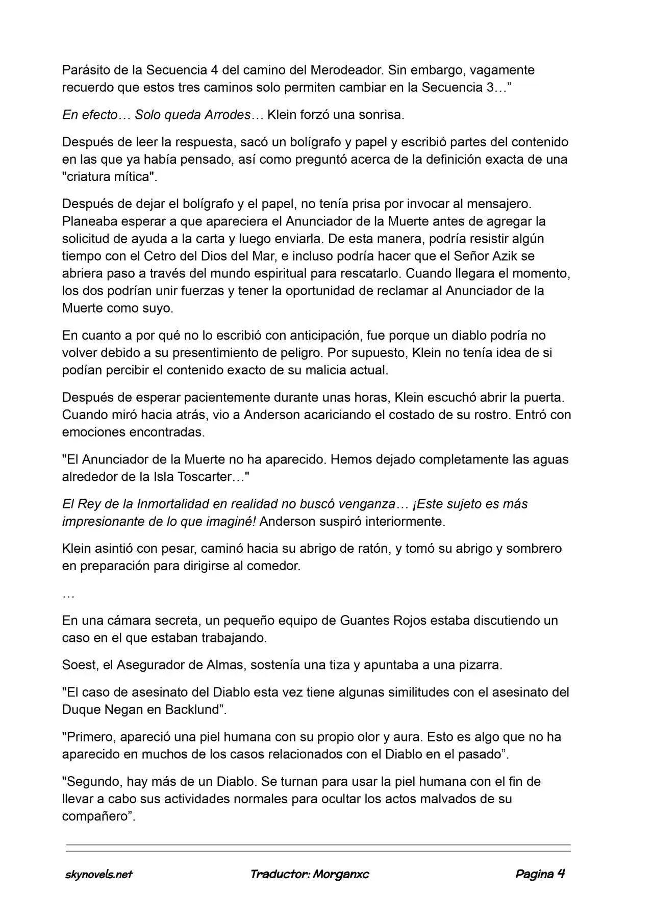 Lord Of The Mysteries (Novela) - Capítulo 688 - Página 4 - LectorTMOo