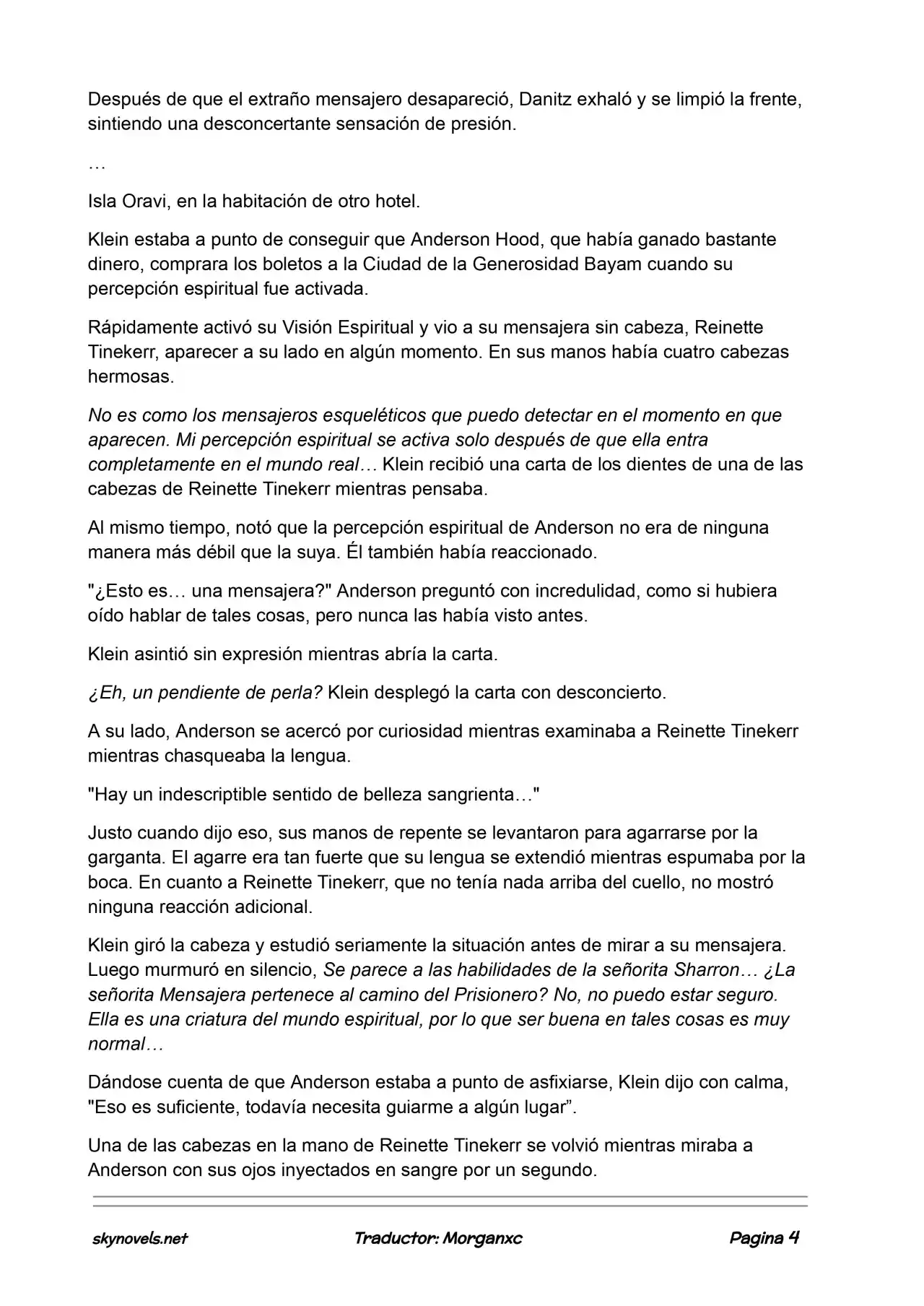 Lord Of The Mysteries (Novela) - Capítulo 690 - Página 4 - LectorTMOo