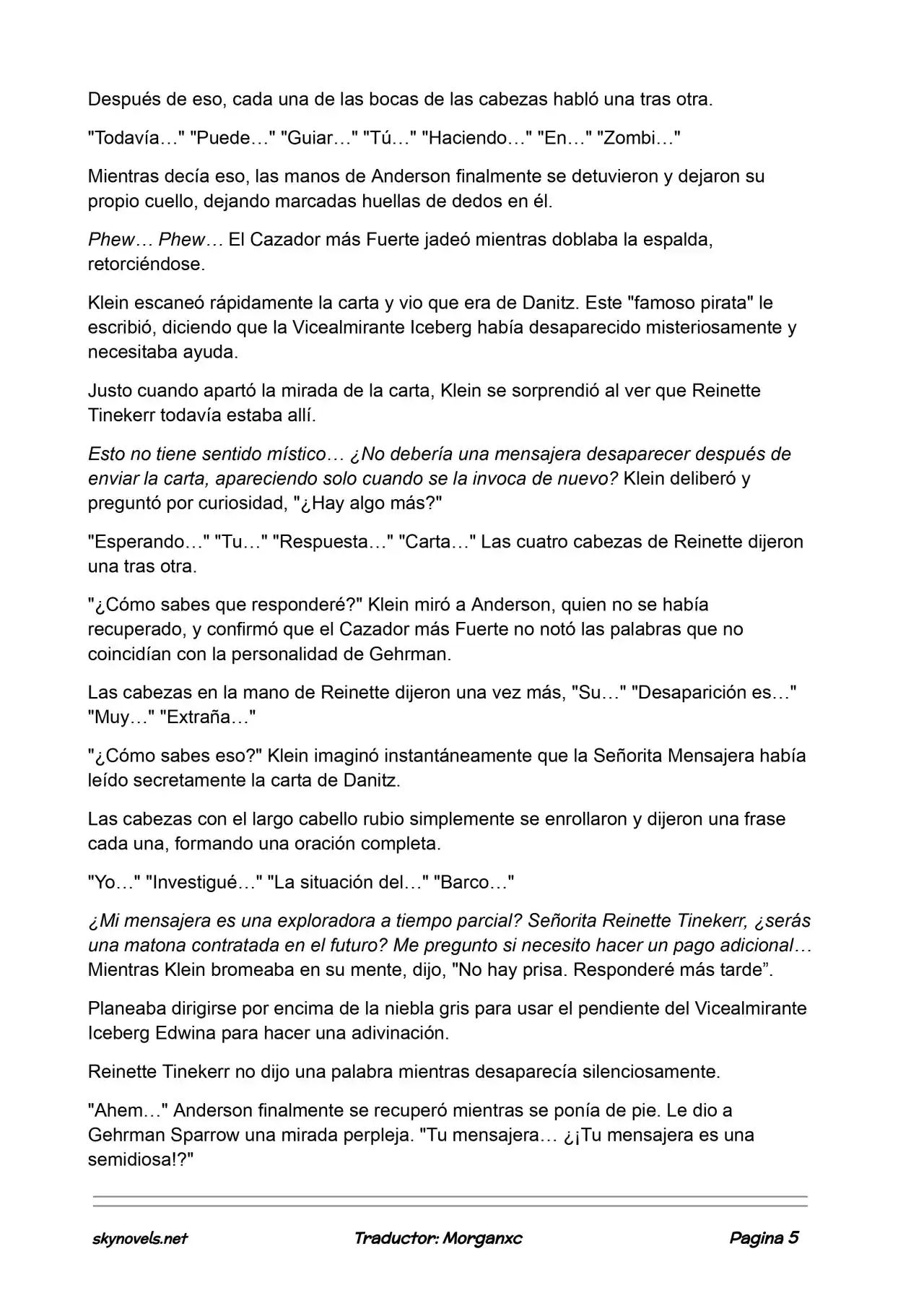 Lord Of The Mysteries (Novela) - Capítulo 690 - Página 5 - LectorTMOo