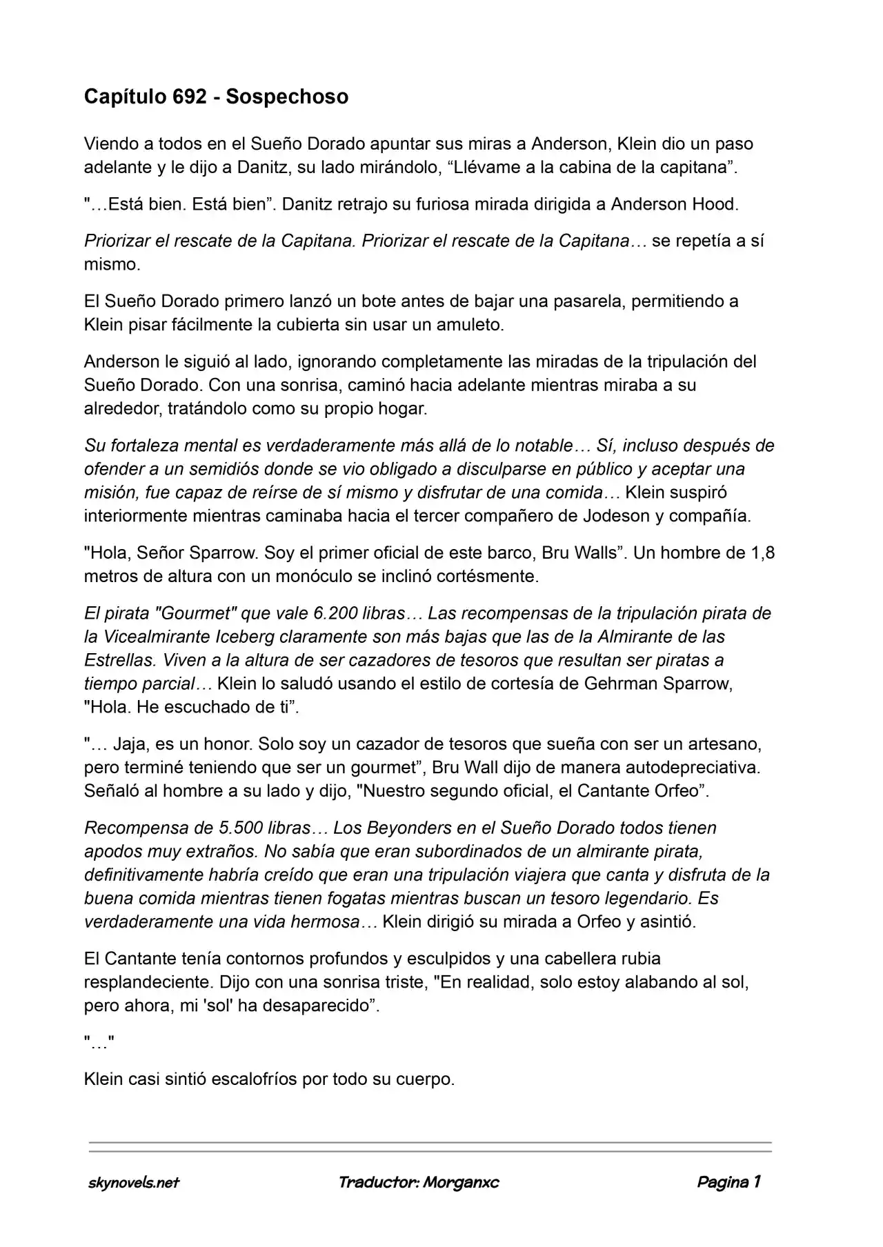 Lord Of The Mysteries (Novela) - Capítulo 692 - Página 1 - LectorTMOo