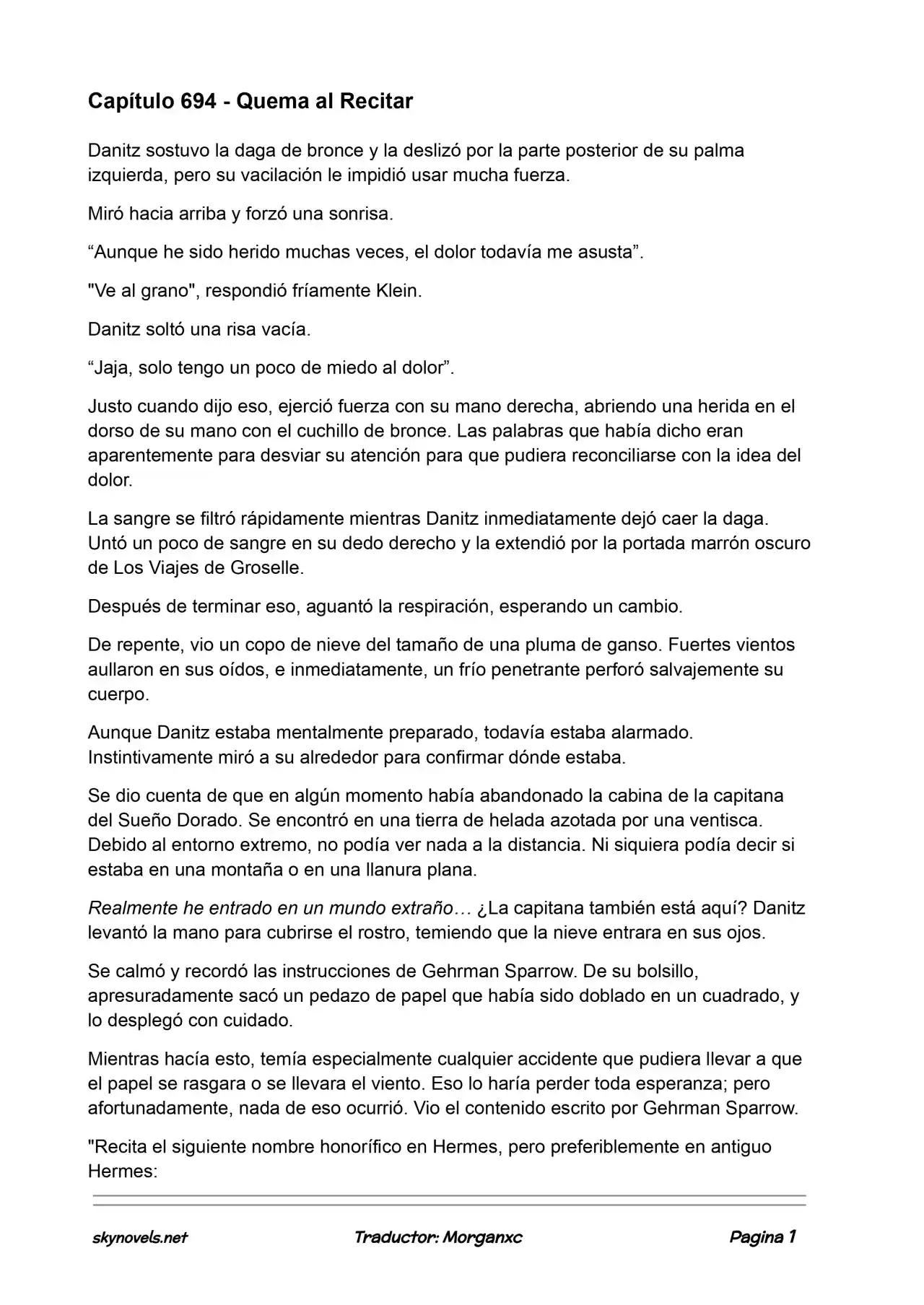 Lord Of The Mysteries (Novela) - Capítulo 694 - Página 1 - LectorTMOo