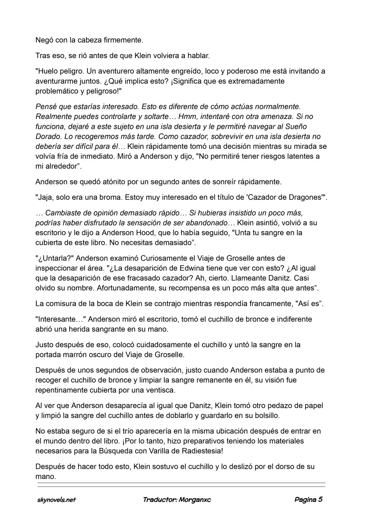 Lord Of The Mysteries (Novela) - Capítulo 694 - Página 5 - LectorTMOo
