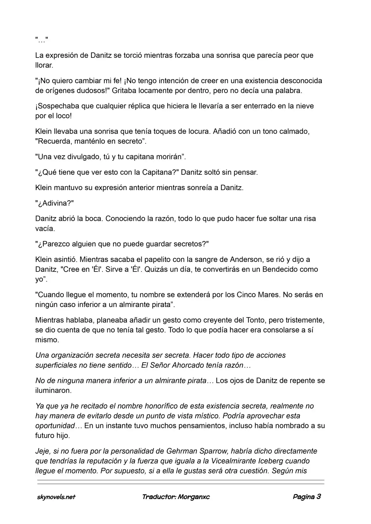 Lord Of The Mysteries (Novela) - Capítulo 695 - Página 3 - LectorTMOo