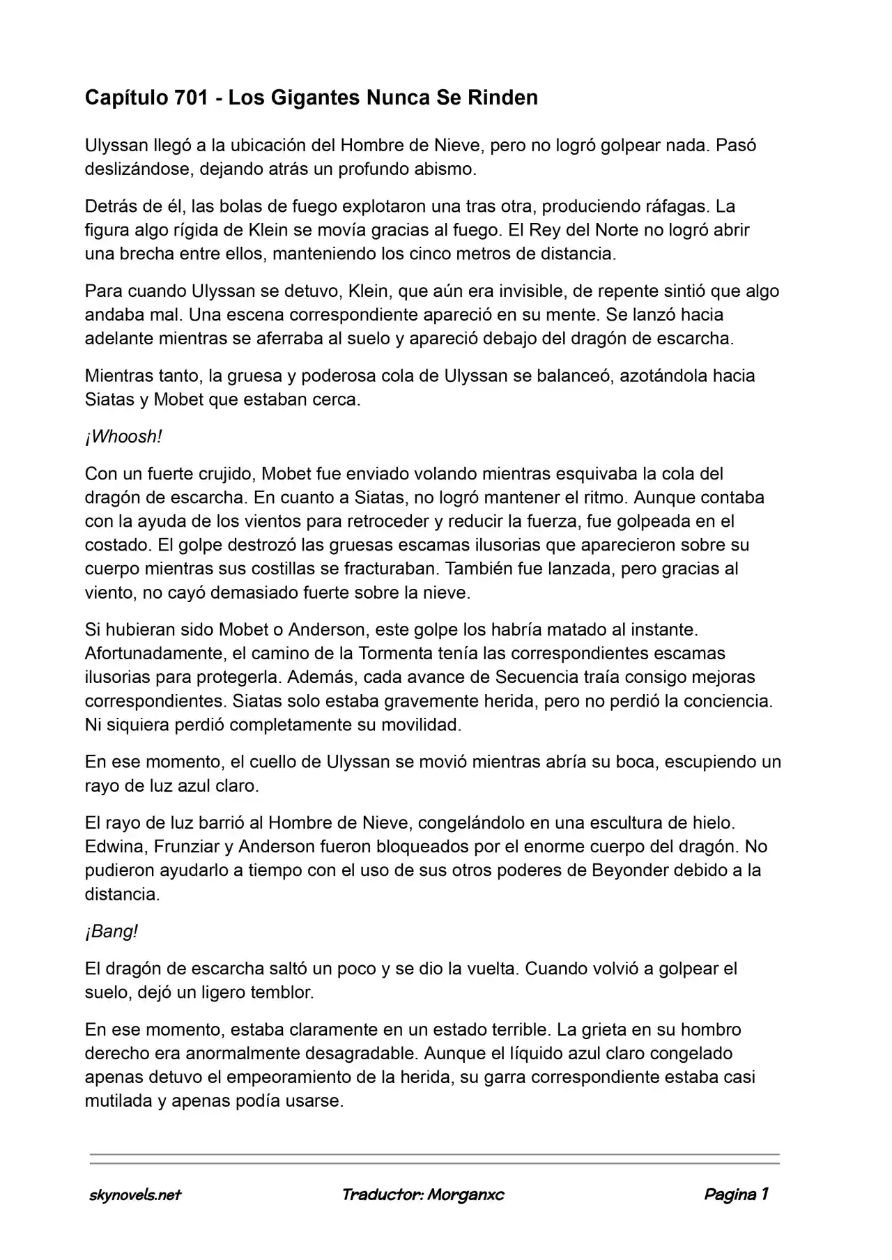 Lord Of The Mysteries (Novela) - Capítulo 701 - Página 1 - LectorTMOo