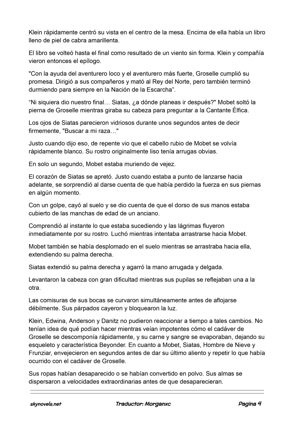 Lord Of The Mysteries (Novela) - Capítulo 702 - Página 4 - LectorTMOo