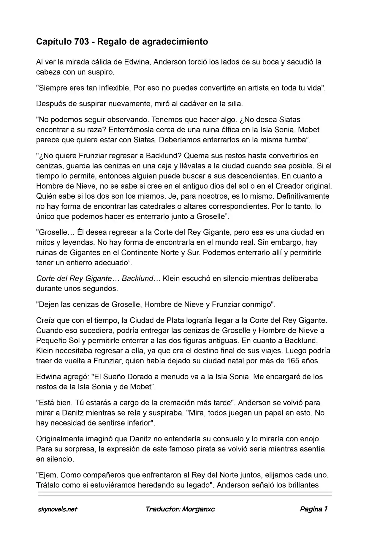 Lord Of The Mysteries (Novela) - Capítulo 703 - Página 1 - LectorTMOo