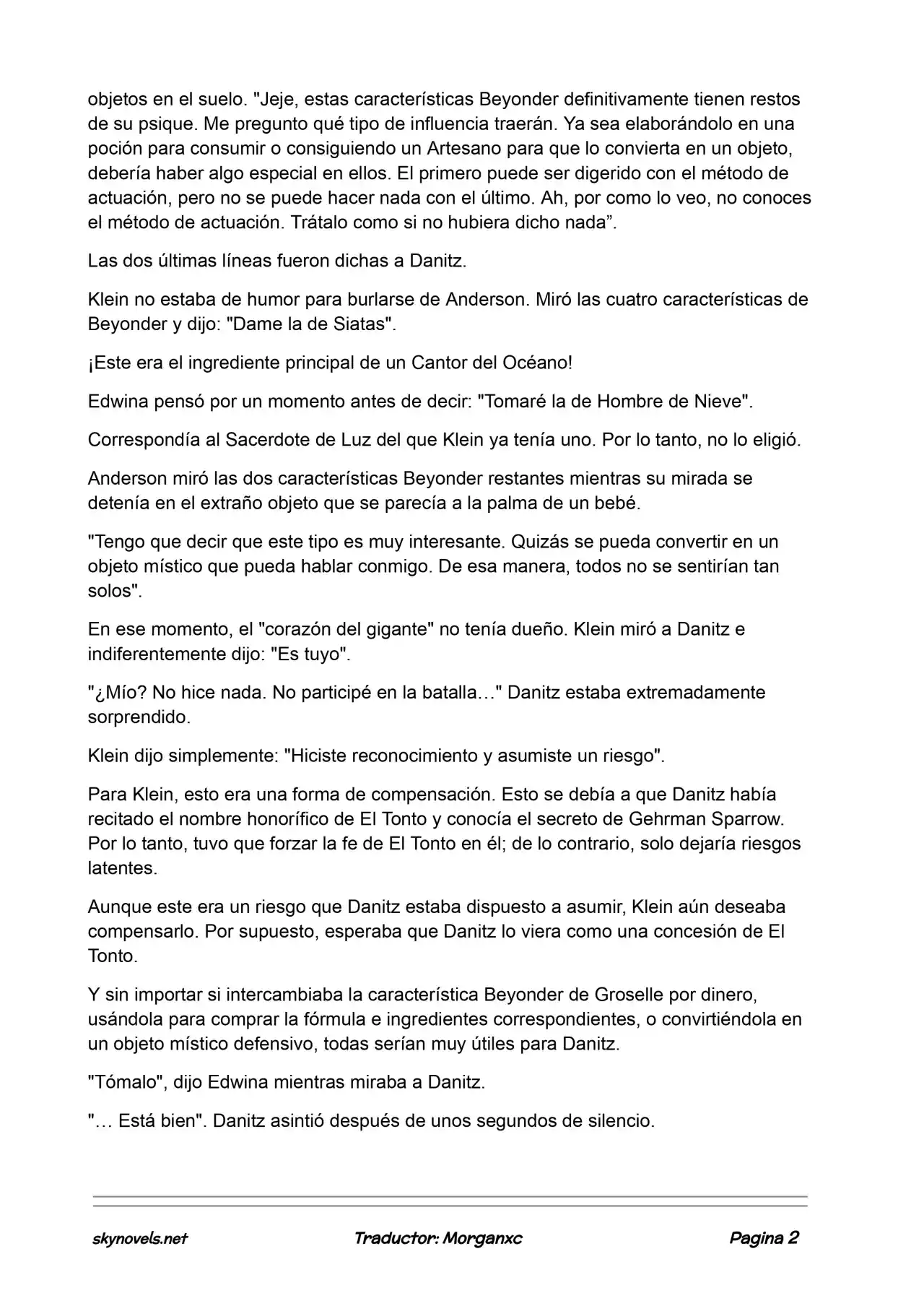 Lord Of The Mysteries (Novela) - Capítulo 703 - Página 2 - LectorTMOo