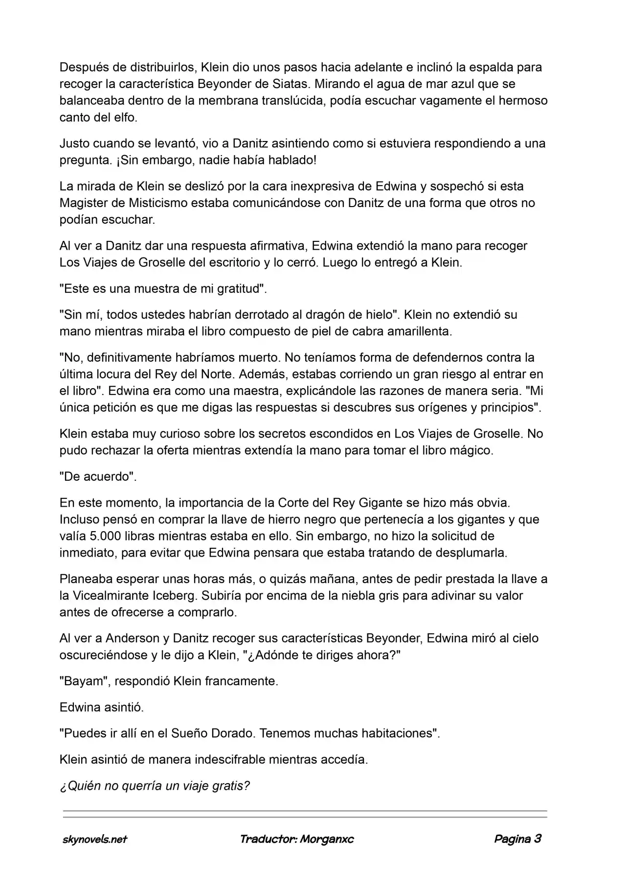 Lord Of The Mysteries (Novela) - Capítulo 703 - Página 3 - LectorTMOo