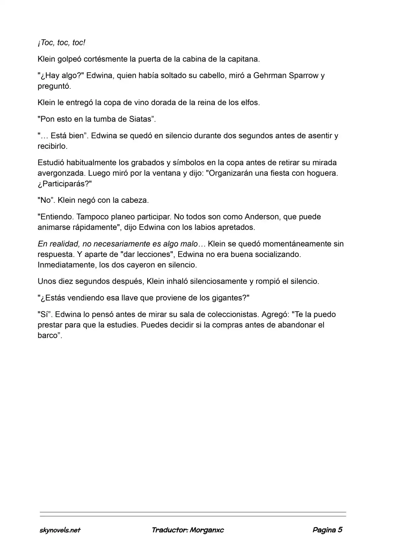 Lord Of The Mysteries (Novela) - Capítulo 704 - Página 5 - LectorTMOo