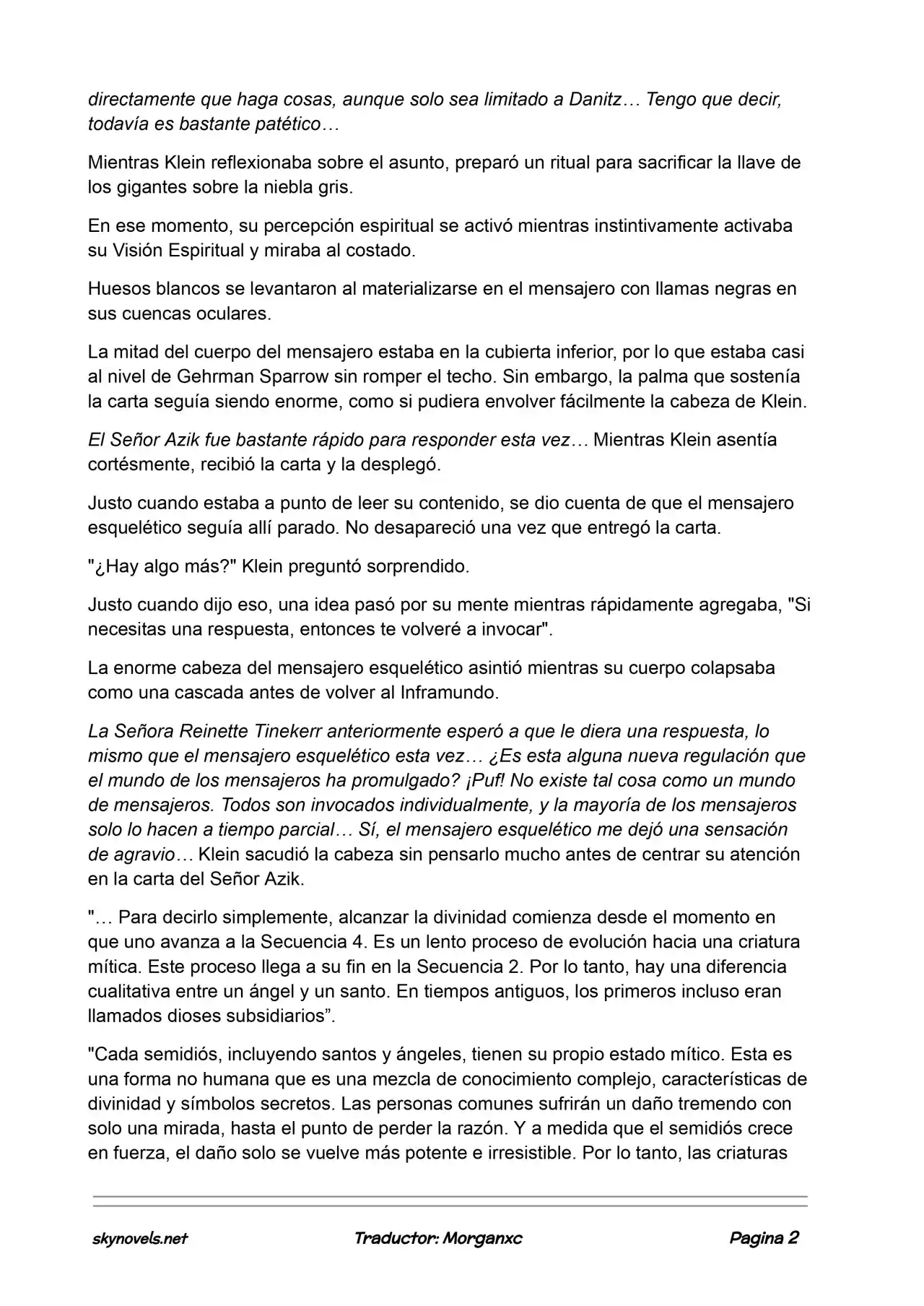 Lord Of The Mysteries (Novela) - Capítulo 705 - Página 2 - LectorTMOo