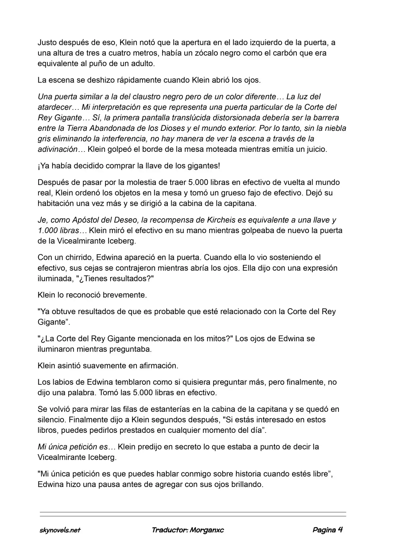Lord Of The Mysteries (Novela) - Capítulo 705 - Página 4 - LectorTMOo