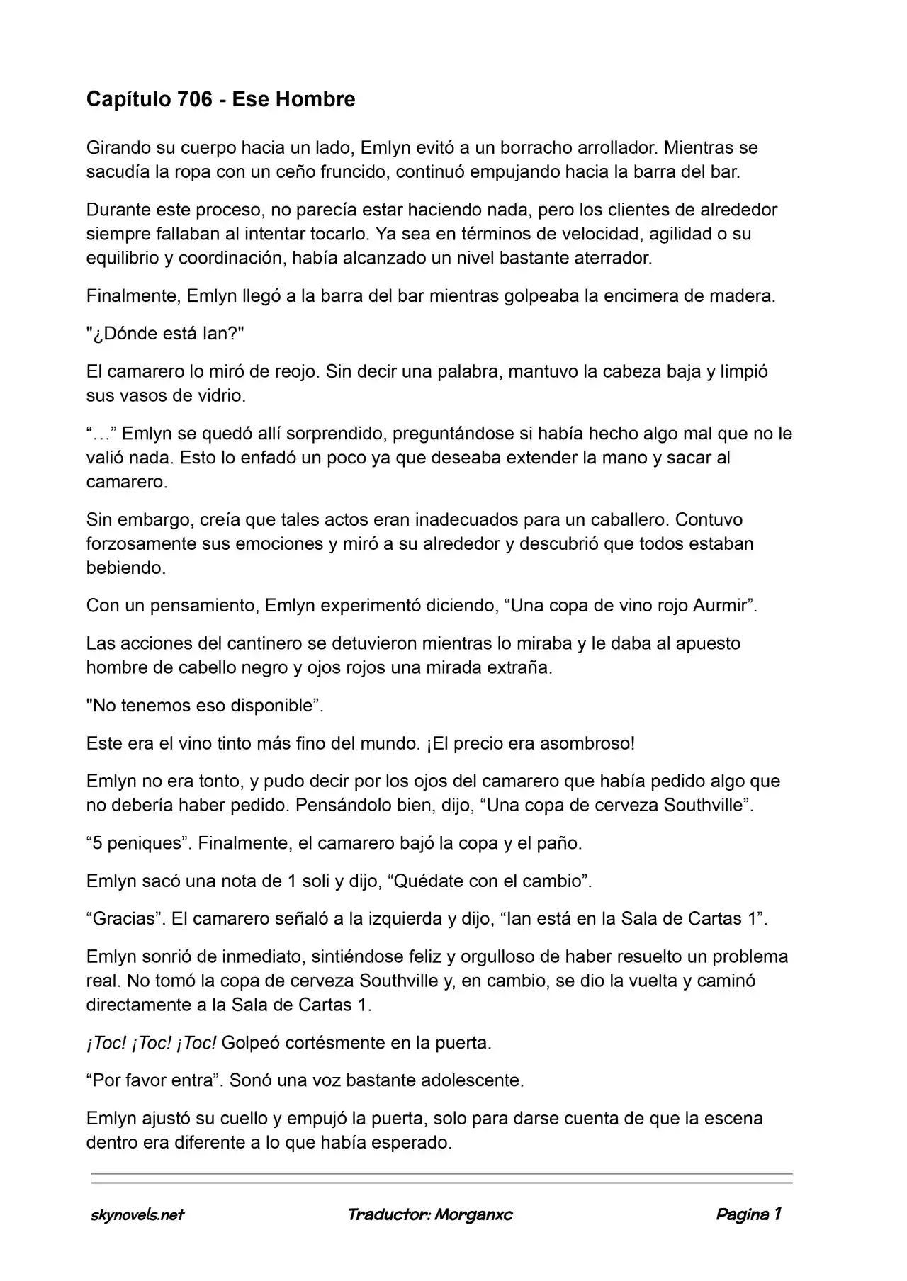 Lord Of The Mysteries (Novela) - Capítulo 706 - Página 1 - LectorTMOo