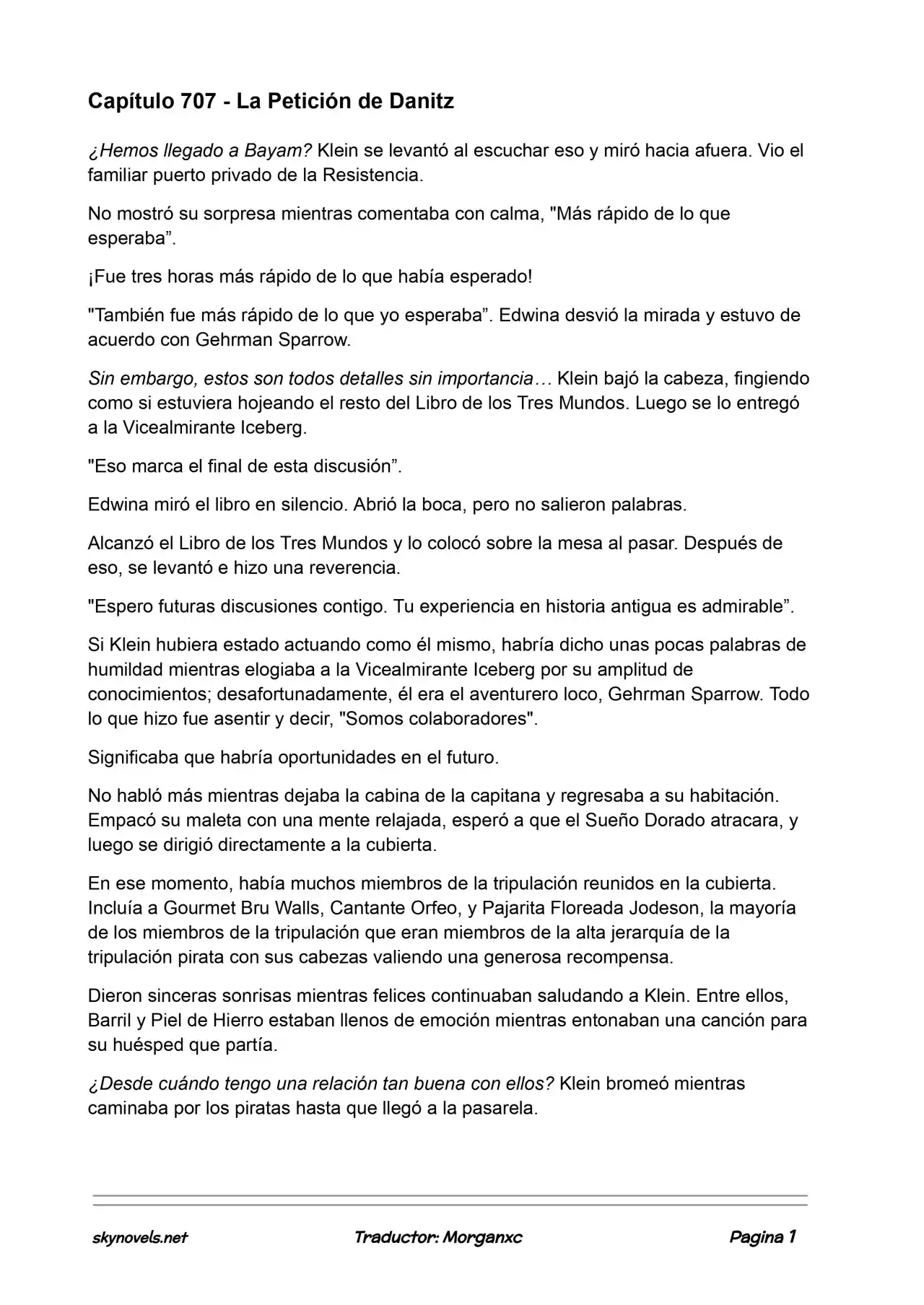 Lord Of The Mysteries (Novela) - Capítulo 707 - Página 1 - LectorTMOo