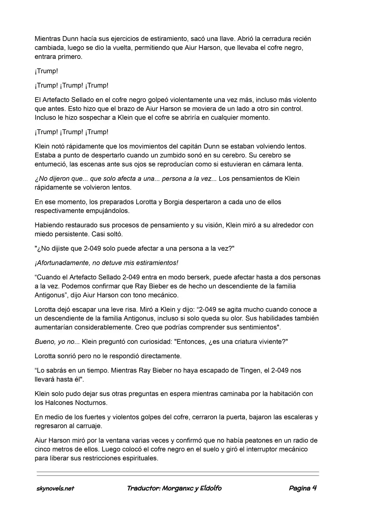 Lord Of The Mysteries (Novela) - Capítulo 71 - Página 4 - LectorTMOo