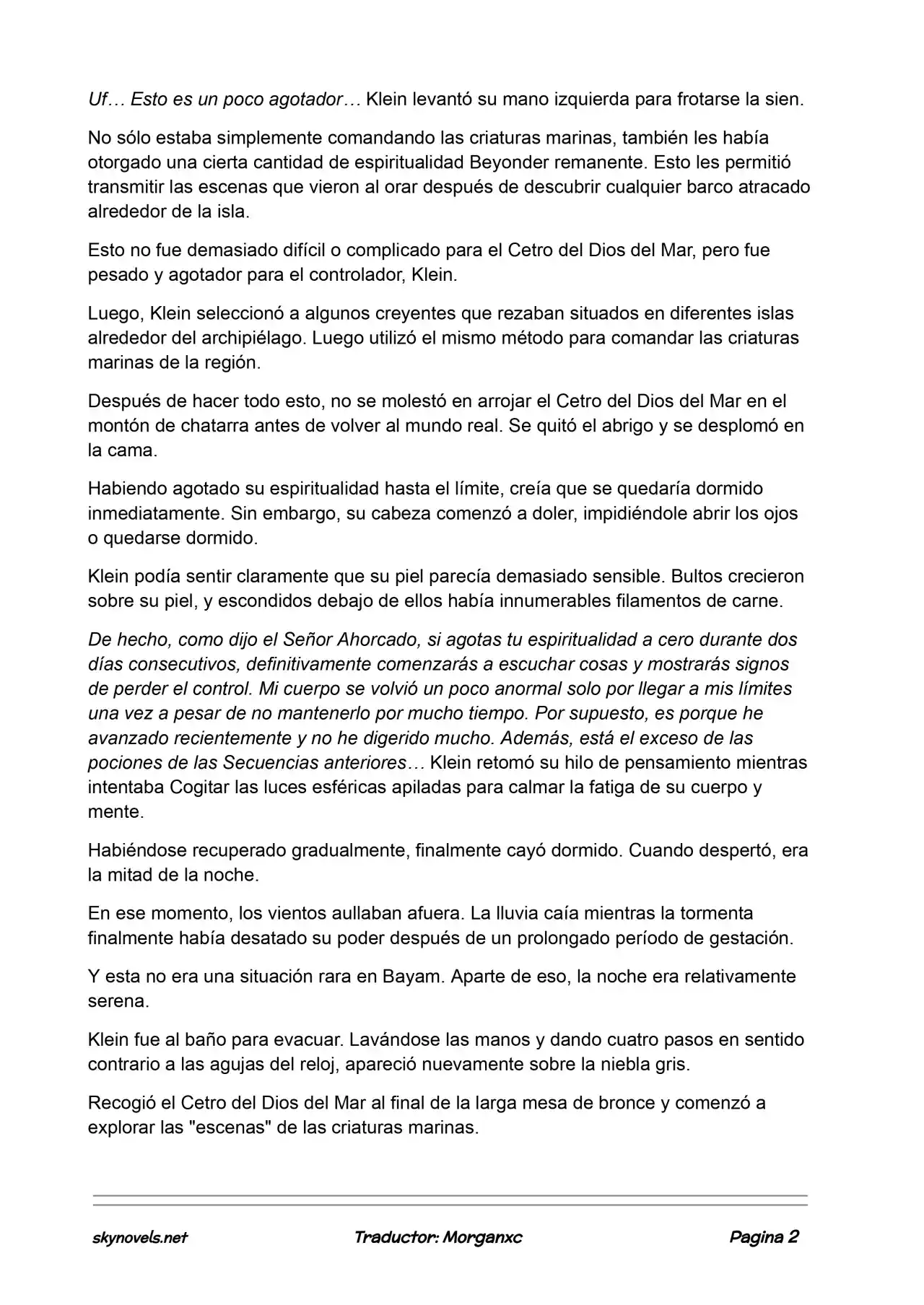 Lord Of The Mysteries (Novela) - Capítulo 710 - Página 2 - LectorTMOo