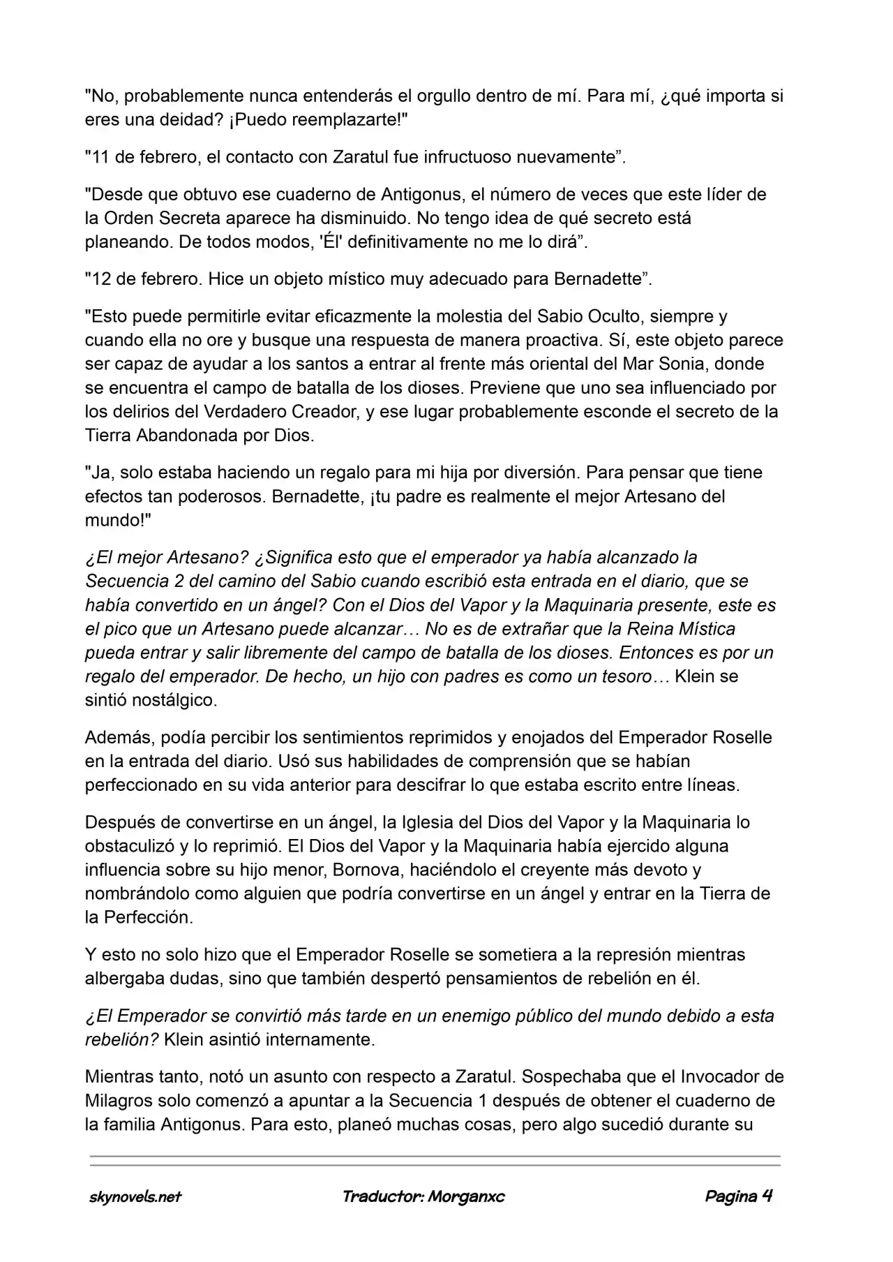 Lord Of The Mysteries (Novela) - Capítulo 714 - Página 4 - LectorTMOo