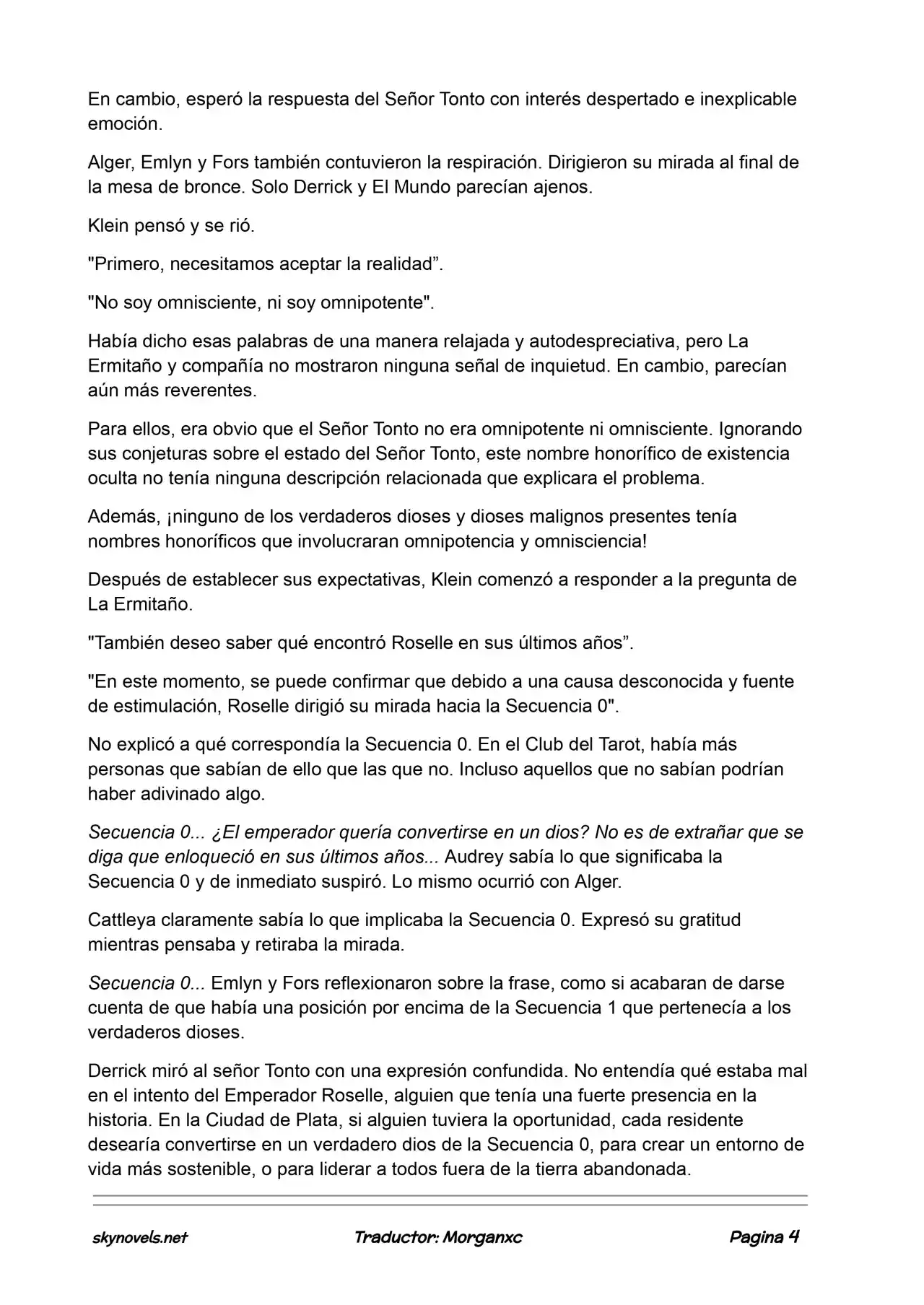 Lord Of The Mysteries (Novela) - Capítulo 715 - Página 4 - LectorTMOo