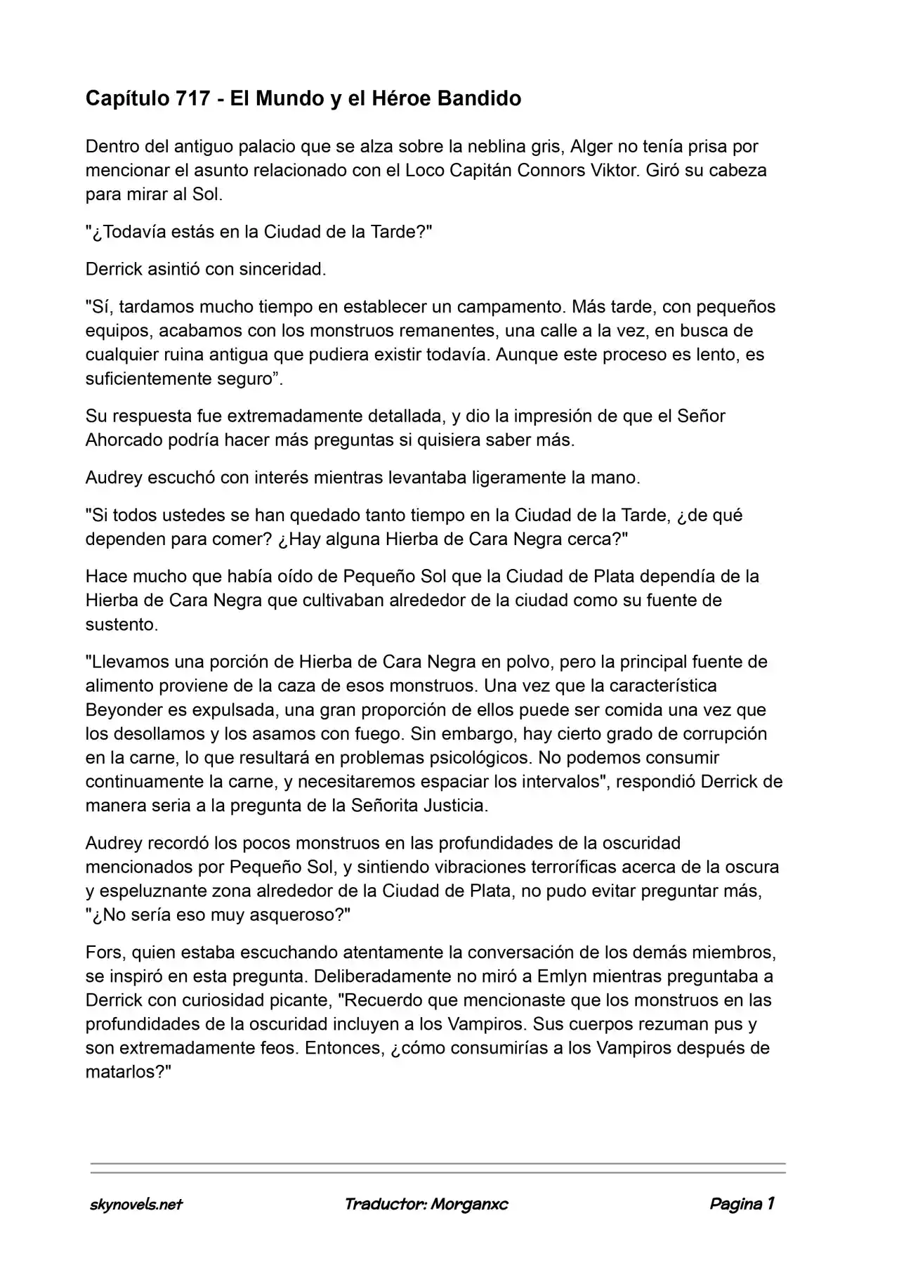 Lord Of The Mysteries (Novela) - Capítulo 717 - Página 1 - LectorTMOo