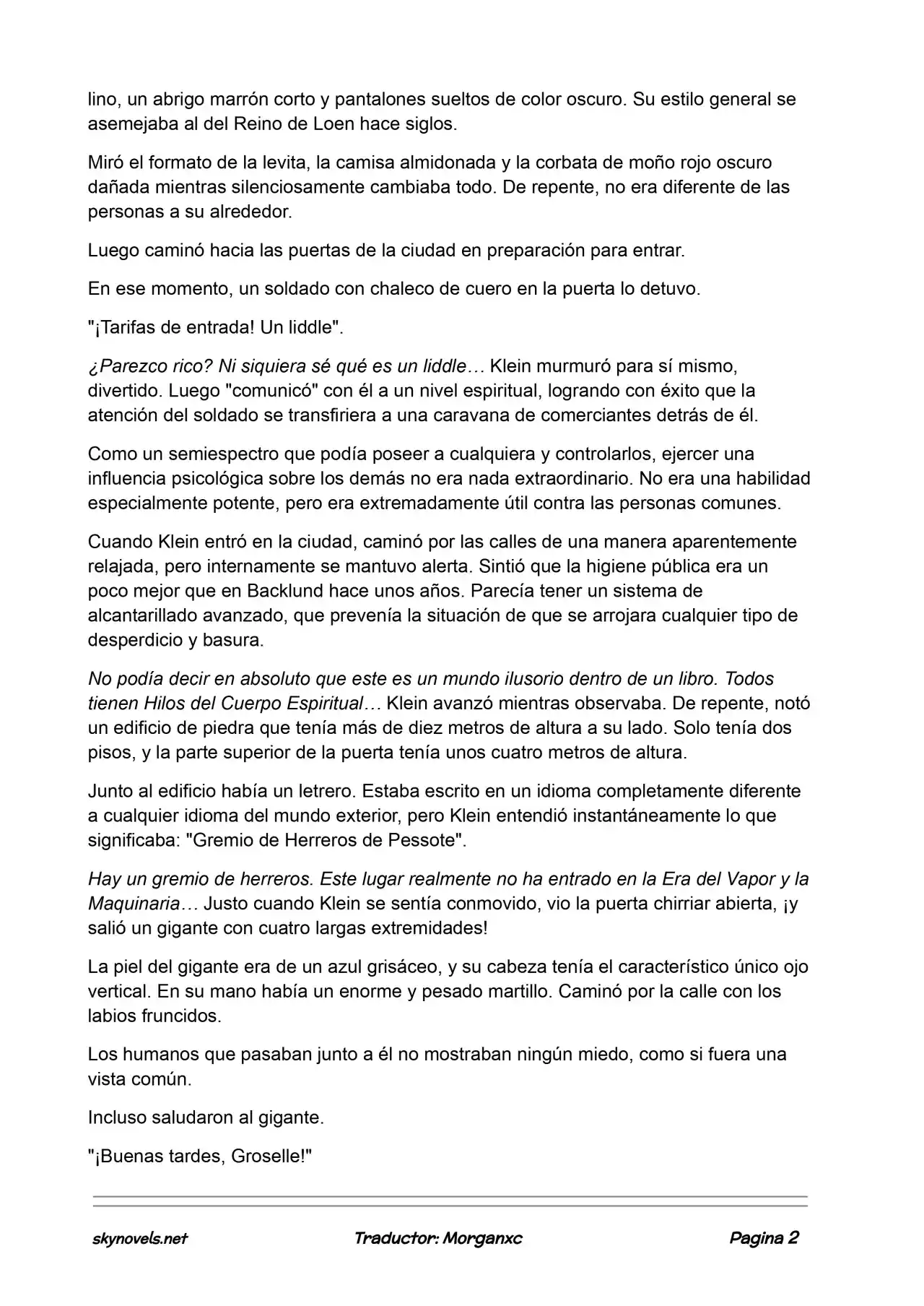 Lord Of The Mysteries (Novela) - Capítulo 718 - Página 2 - LectorTMOo