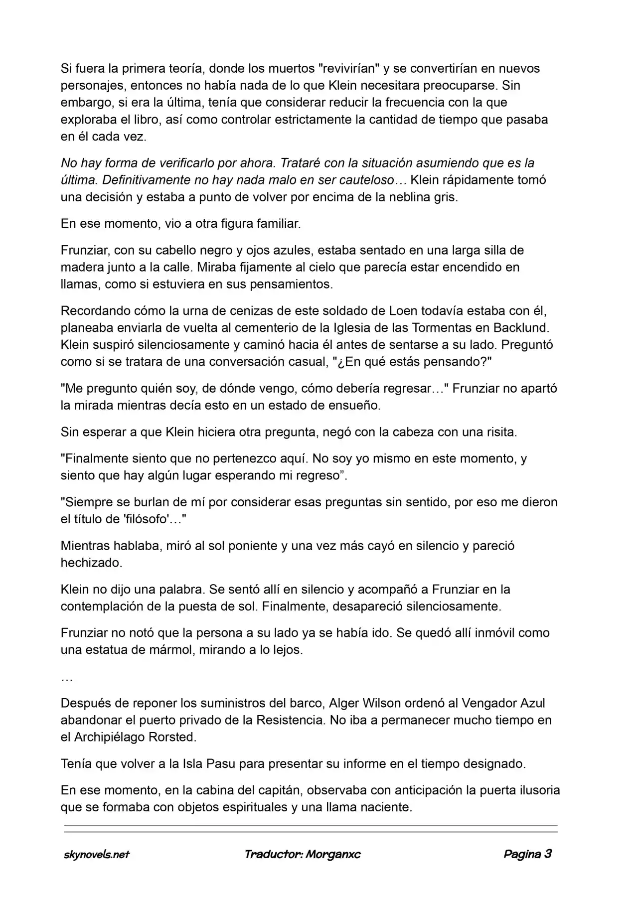 Lord Of The Mysteries (Novela) - Capítulo 720 - Página 3 - LectorTMOo
