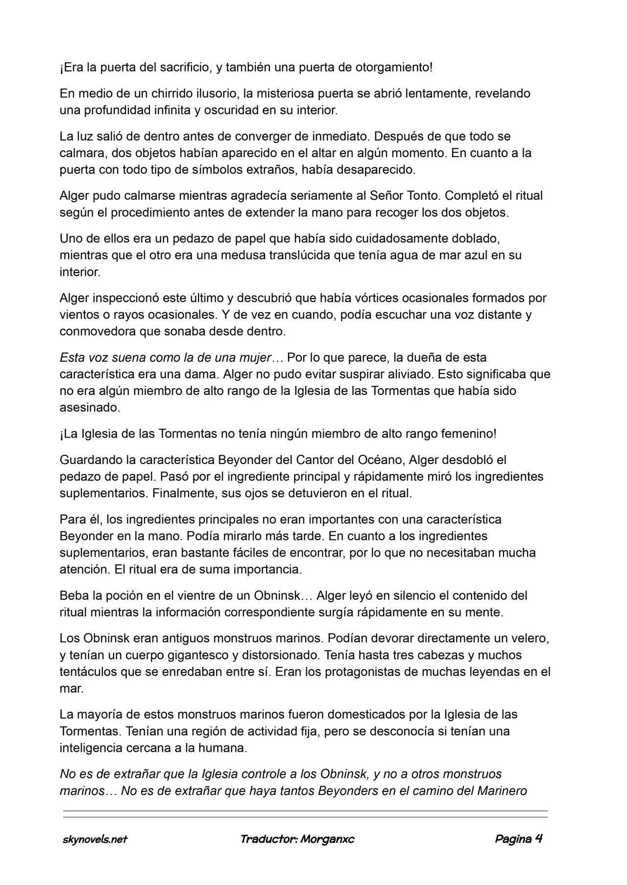 Lord Of The Mysteries (Novela) - Capítulo 720 - Página 4 - LectorTMOo