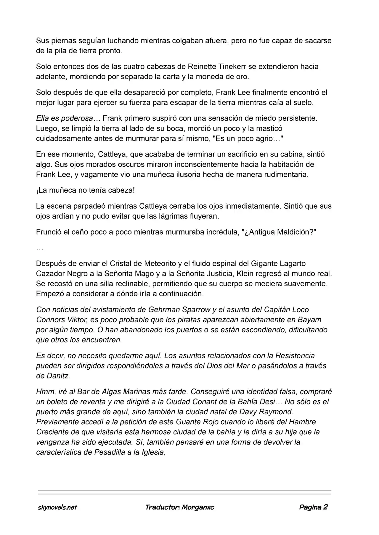 Lord Of The Mysteries (Novela) - Capítulo 721 - Página 2 - LectorTMOo