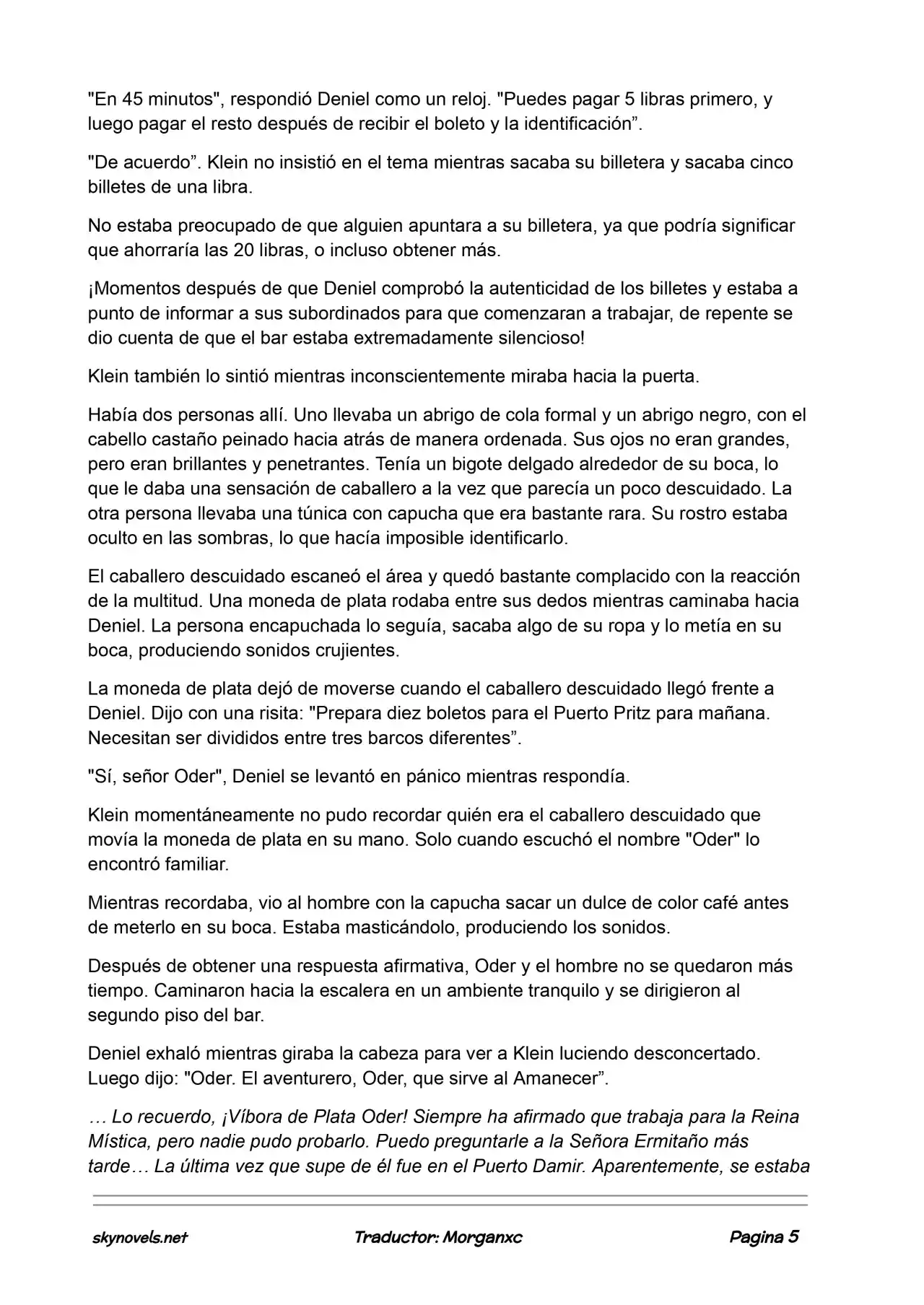 Lord Of The Mysteries (Novela) - Capítulo 721 - Página 5 - LectorTMOo