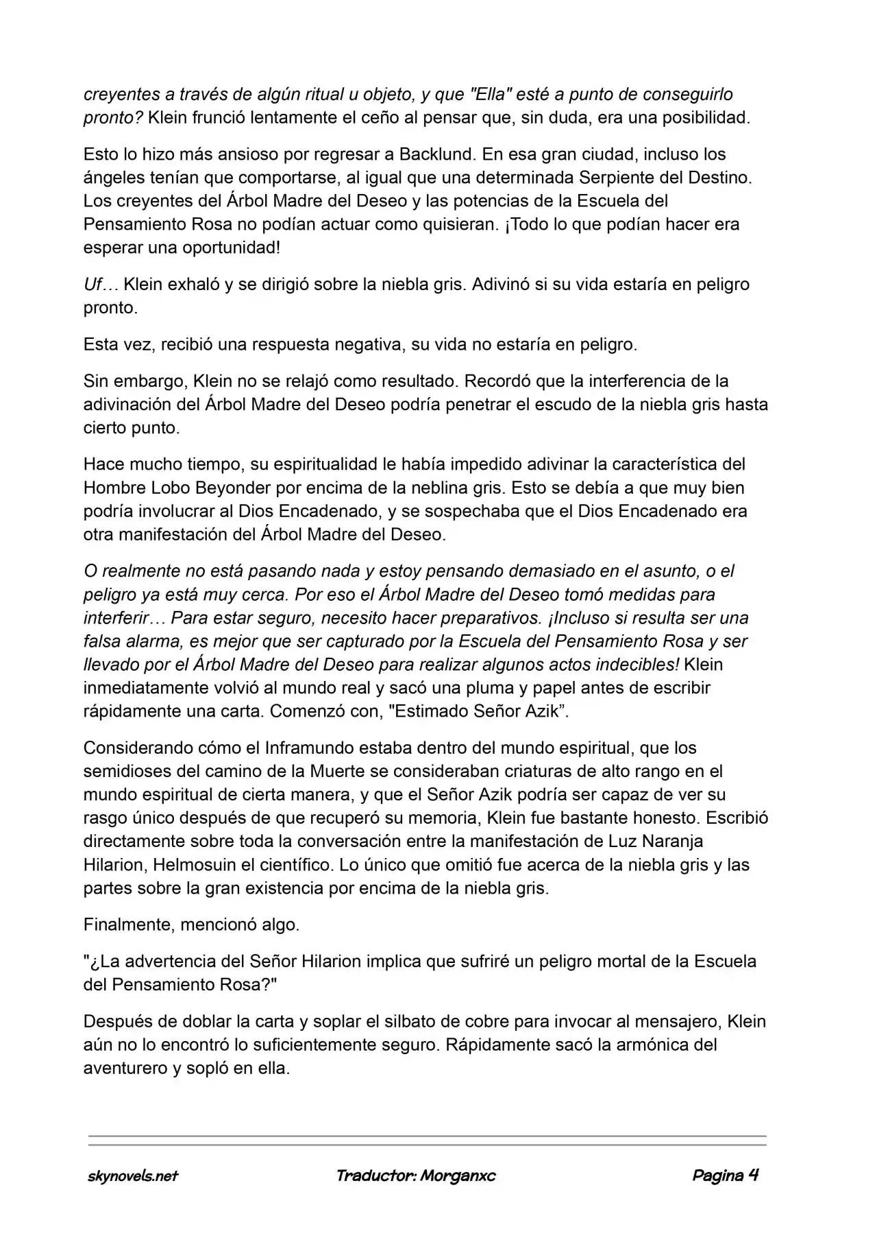 Lord Of The Mysteries (Novela) - Capítulo 724 - Página 4 - LectorTMOo