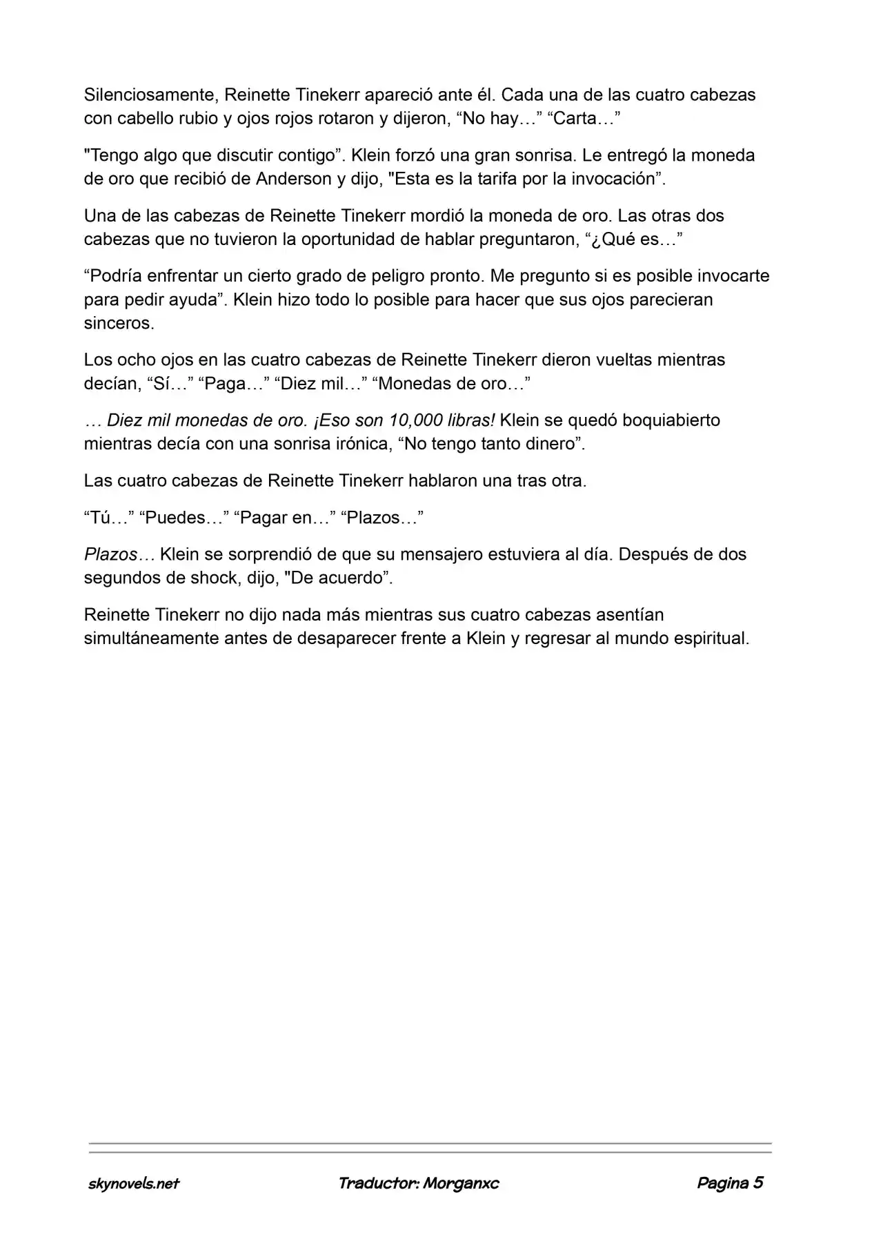 Lord Of The Mysteries (Novela) - Capítulo 724 - Página 5 - LectorTMOo