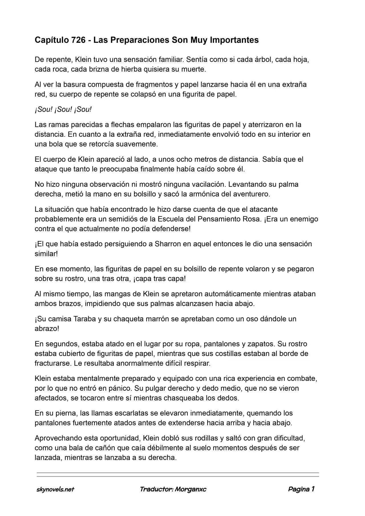 Lord Of The Mysteries (Novela) - Capítulo 726 - Página 1 - LectorTMOo