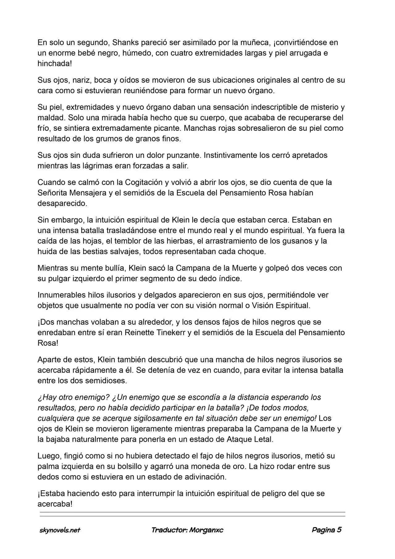 Lord Of The Mysteries (Novela) - Capítulo 726 - Página 5 - LectorTMOo