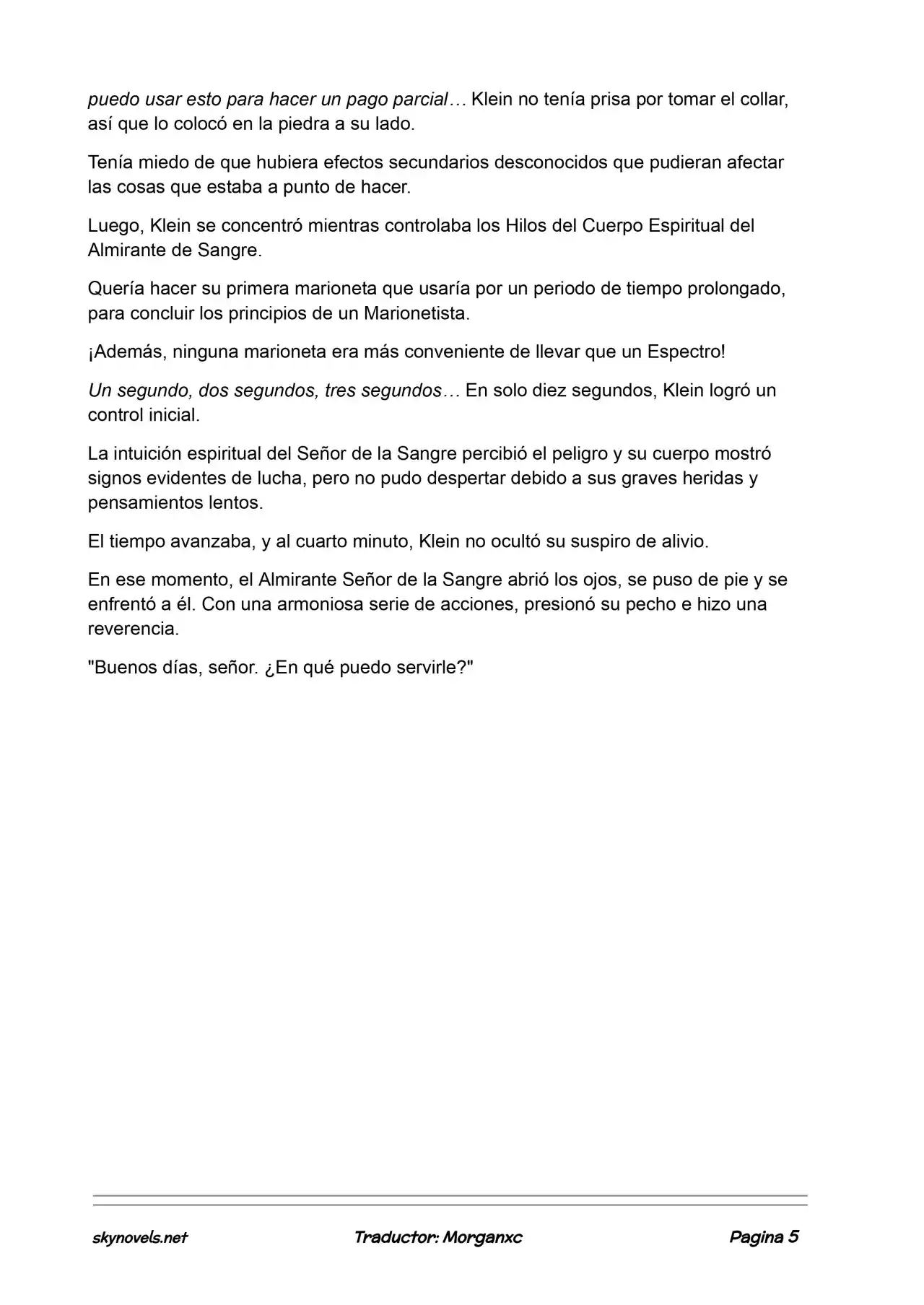Lord Of The Mysteries (Novela) - Capítulo 730 - Página 5 - LectorTMOo