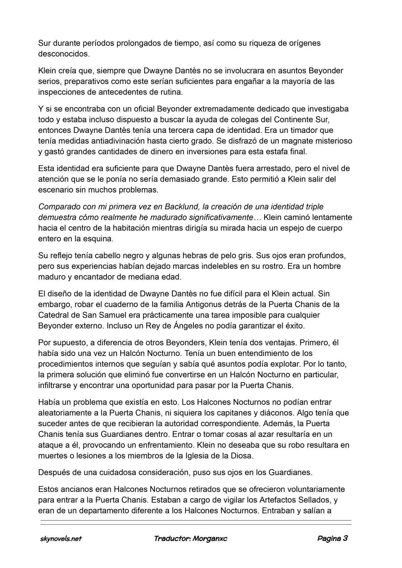 Lord Of The Mysteries (Novela) - Capítulo 733 - Página 3 - LectorTMOo