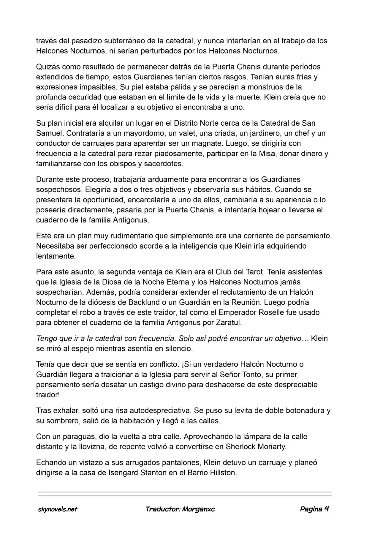 Lord Of The Mysteries (Novela) - Capítulo 733 - Página 4 - LectorTMOo