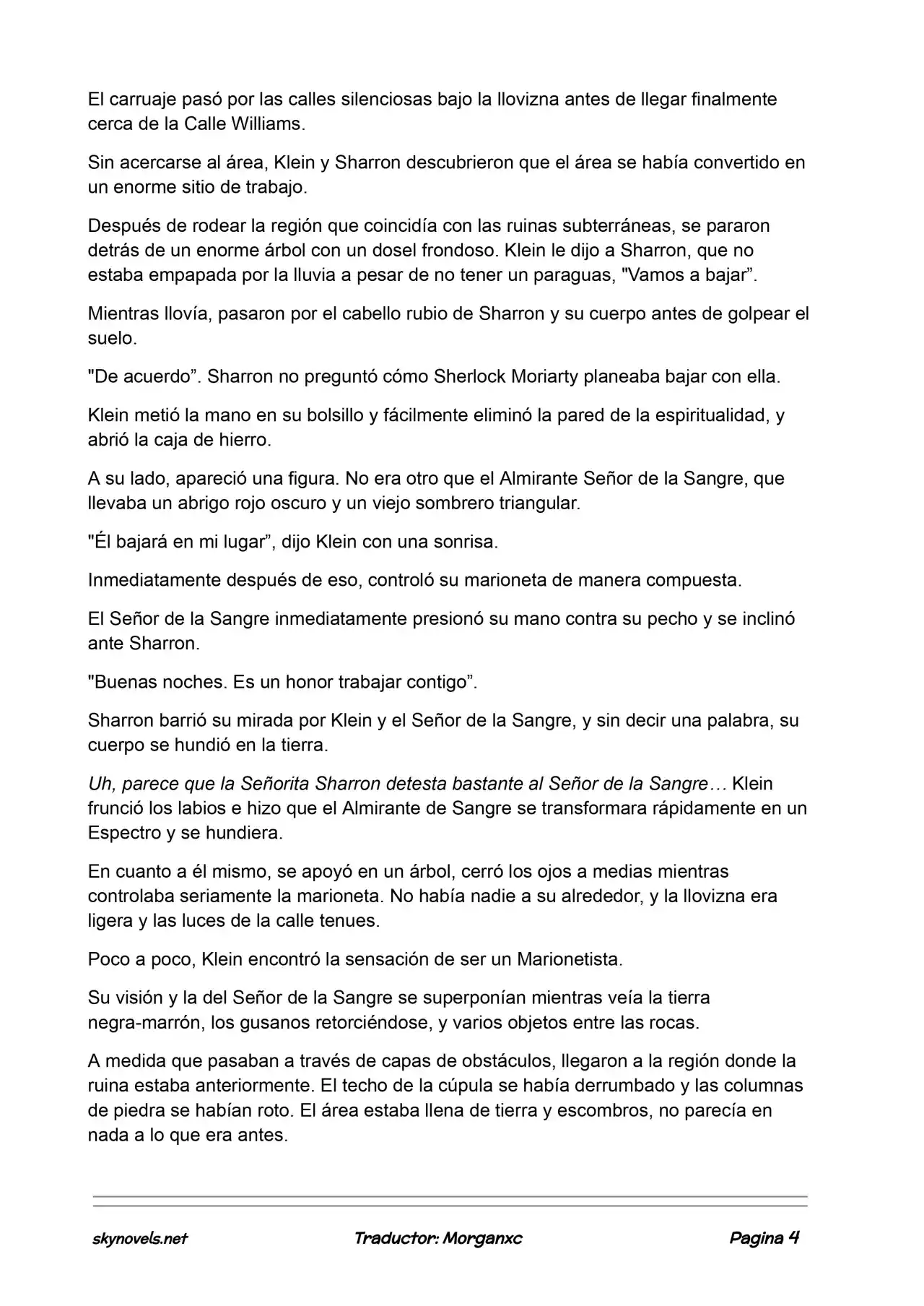 Lord Of The Mysteries (Novela) - Capítulo 735 - Página 4 - LectorTMOo