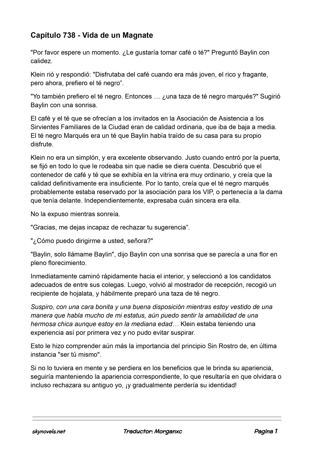Lord Of The Mysteries (Novela) - Capítulo 738 - Página 1 - LectorTMOo
