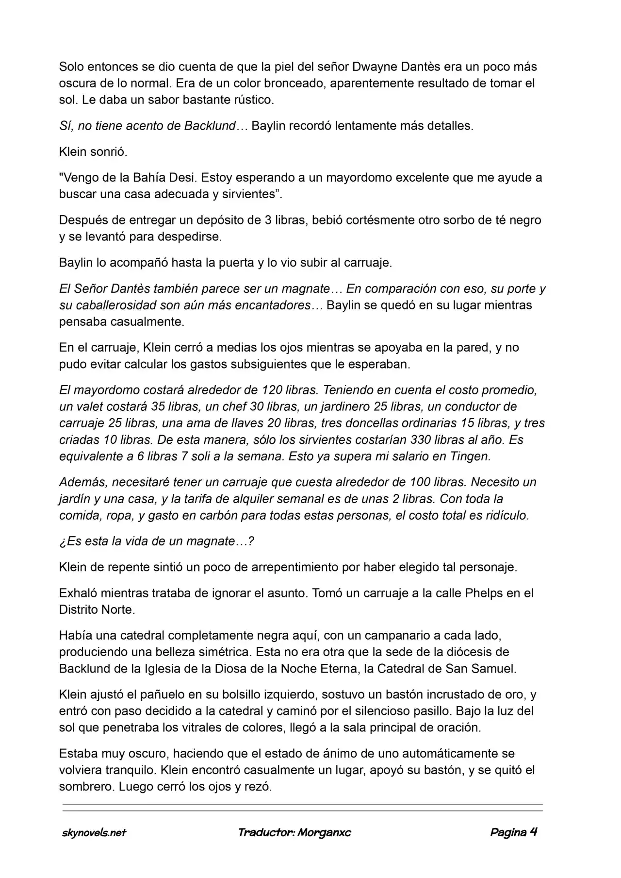Lord Of The Mysteries (Novela) - Capítulo 738 - Página 4 - LectorTMOo