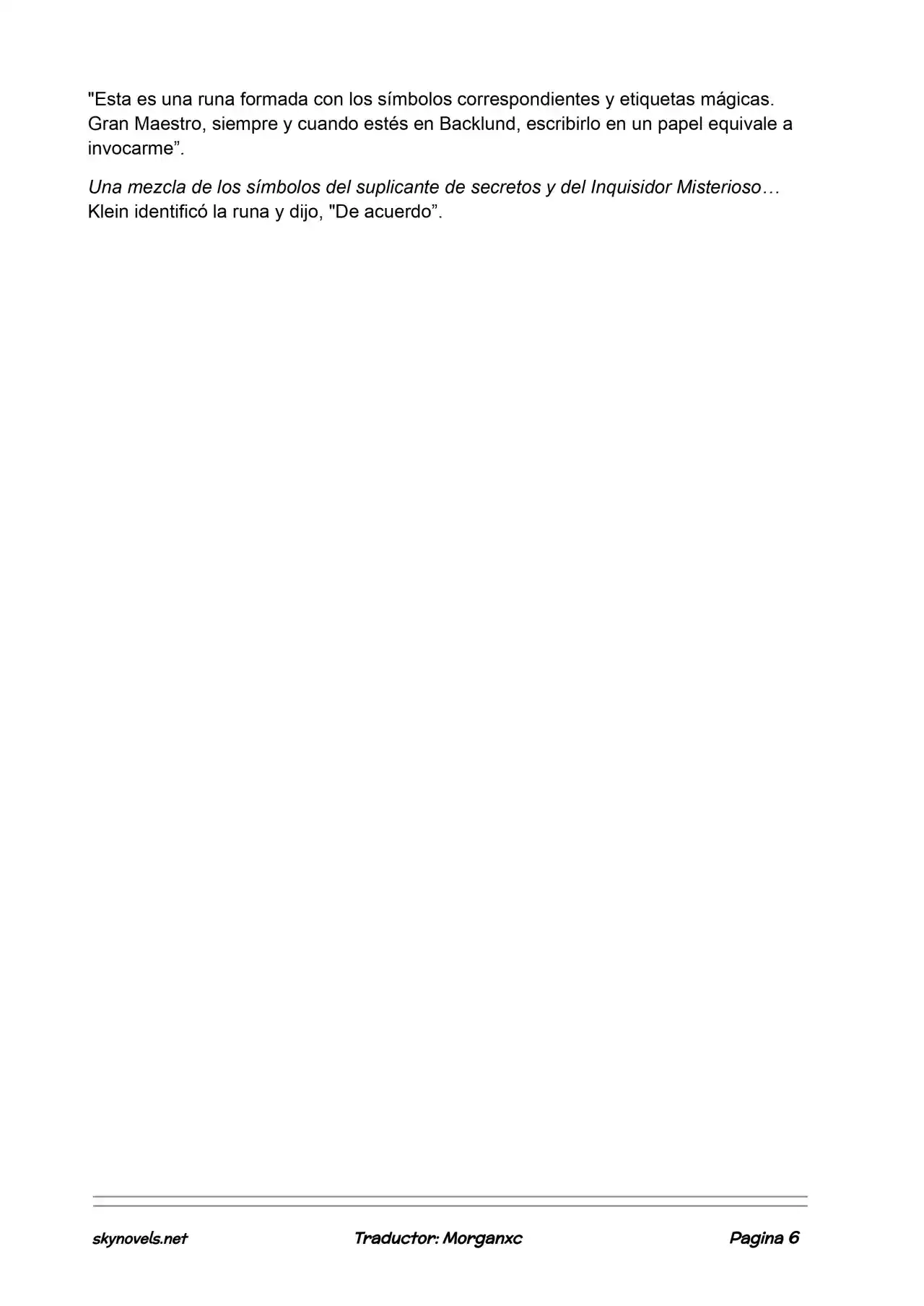 Lord Of The Mysteries (Novela) - Capítulo 740 - Página 6 - LectorTMOo