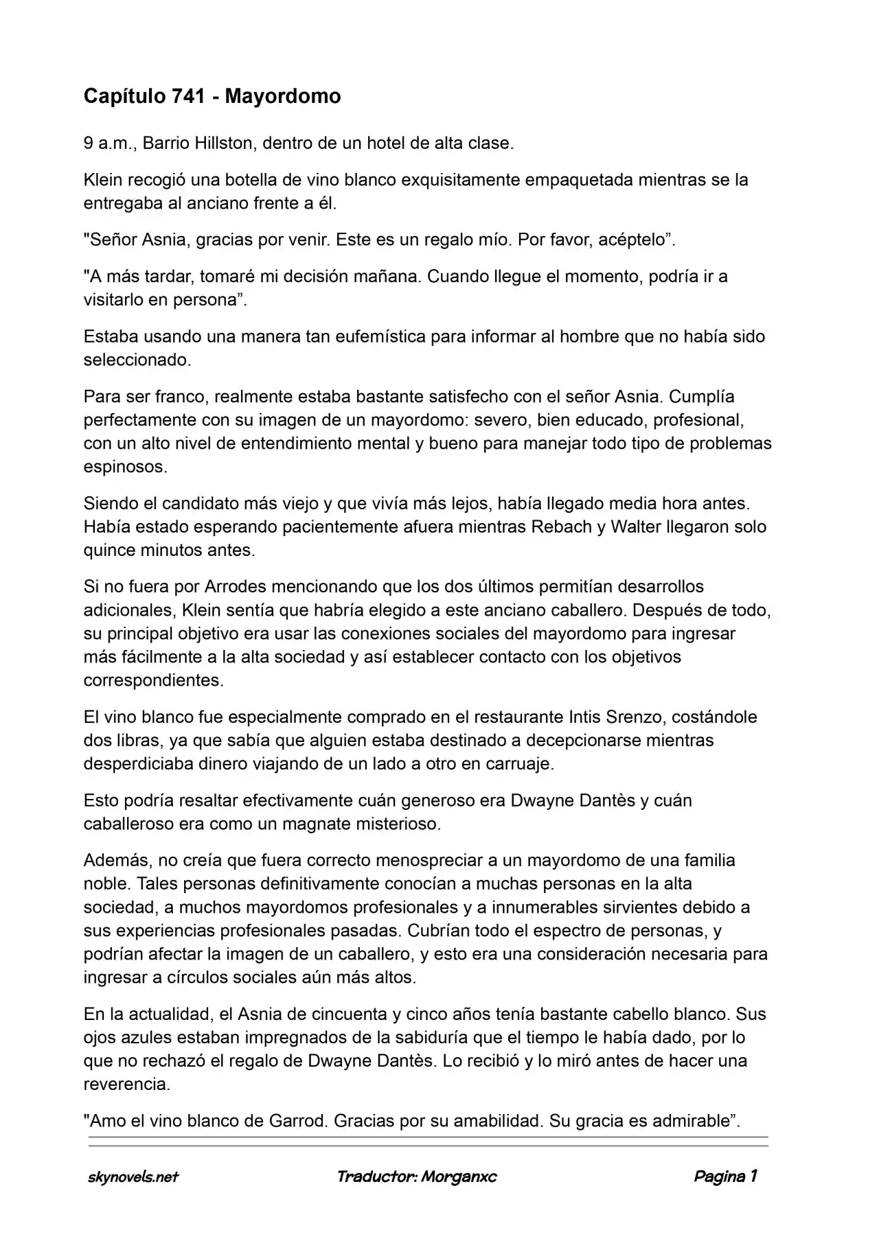 Lord Of The Mysteries (Novela) - Capítulo 741 - Página 1 - LectorTMOo