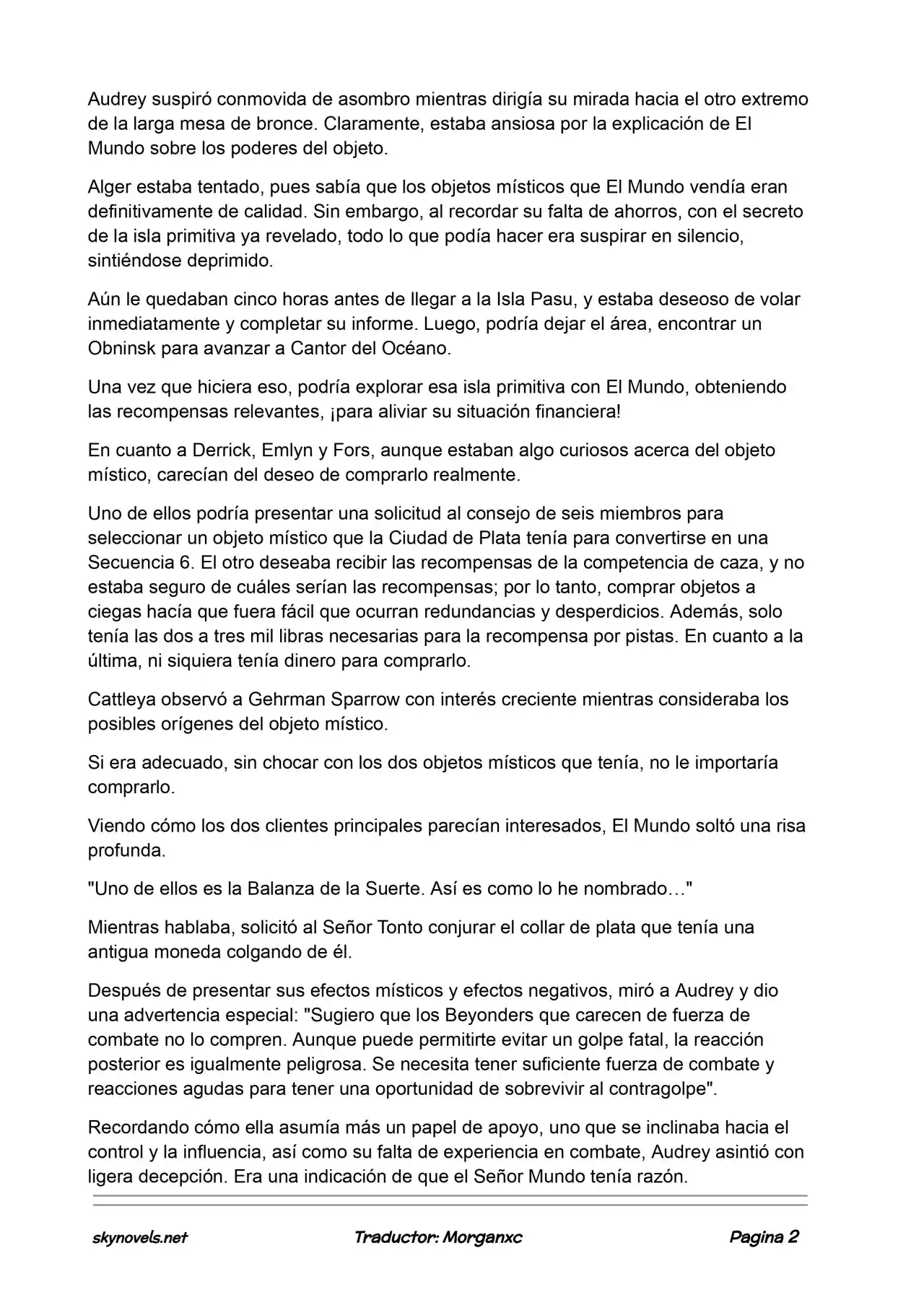 Lord Of The Mysteries (Novela) - Capítulo 744 - Página 2 - LectorTMOo