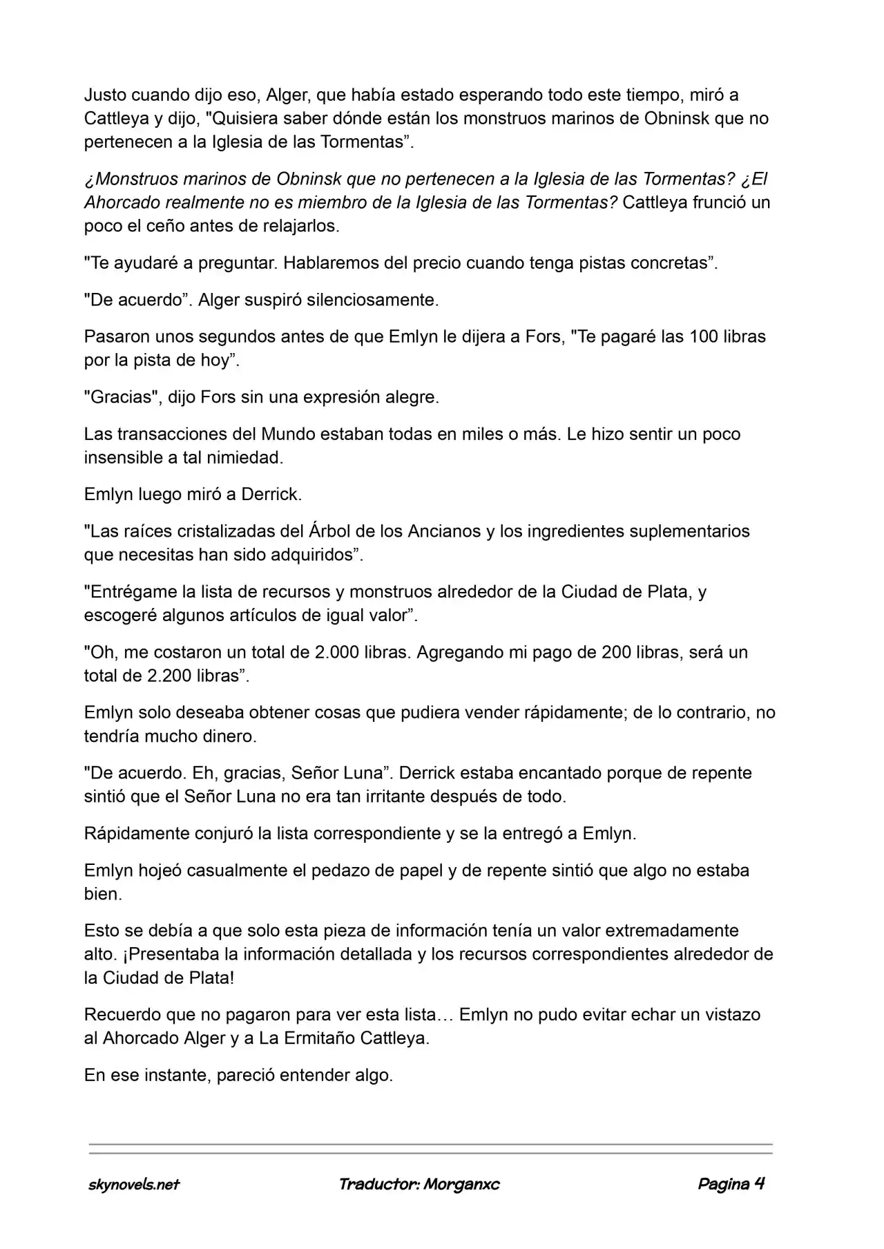 Lord Of The Mysteries (Novela) - Capítulo 745 - Página 4 - LectorTMOo
