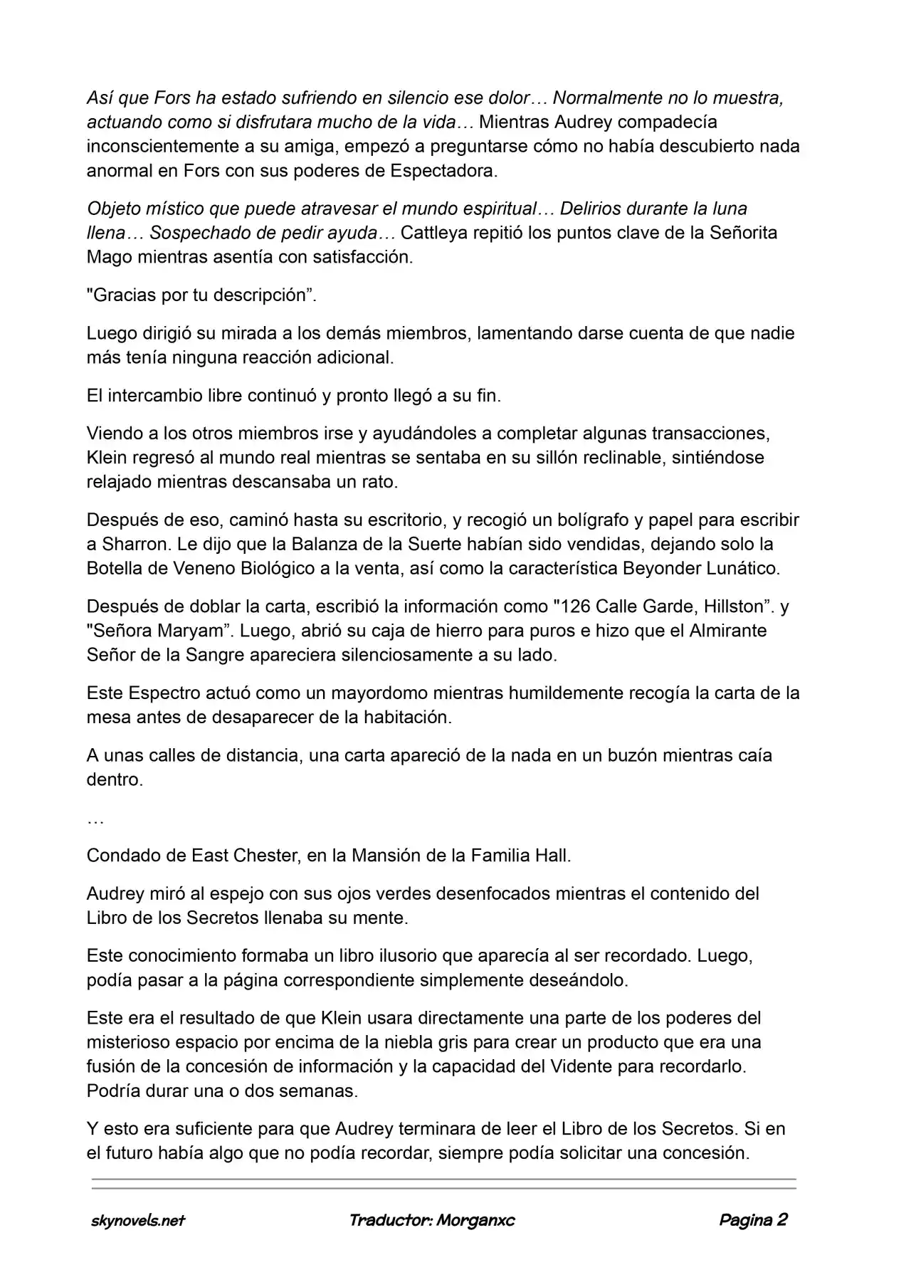 Lord Of The Mysteries (Novela) - Capítulo 746 - Página 2 - LectorTMOo