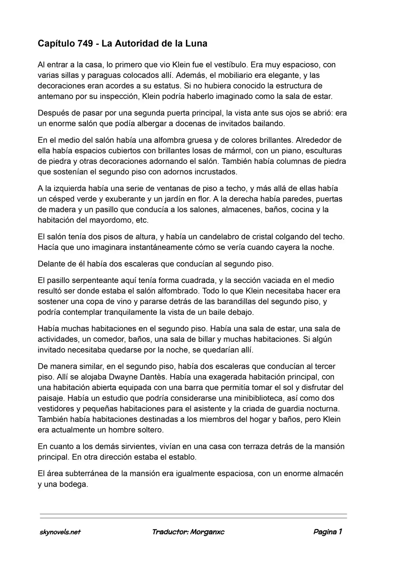 Lord Of The Mysteries (Novela) - Capítulo 749 - Página 1 - LectorTMOo