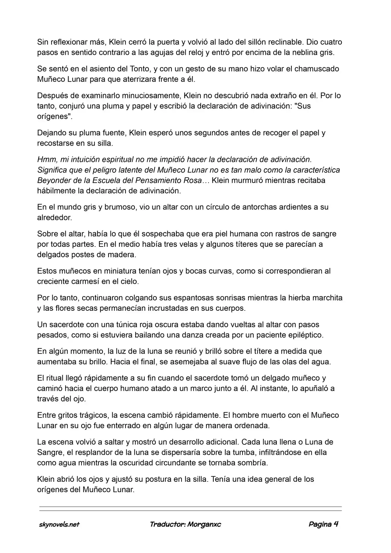Lord Of The Mysteries (Novela) - Capítulo 749 - Página 4 - LectorTMOo