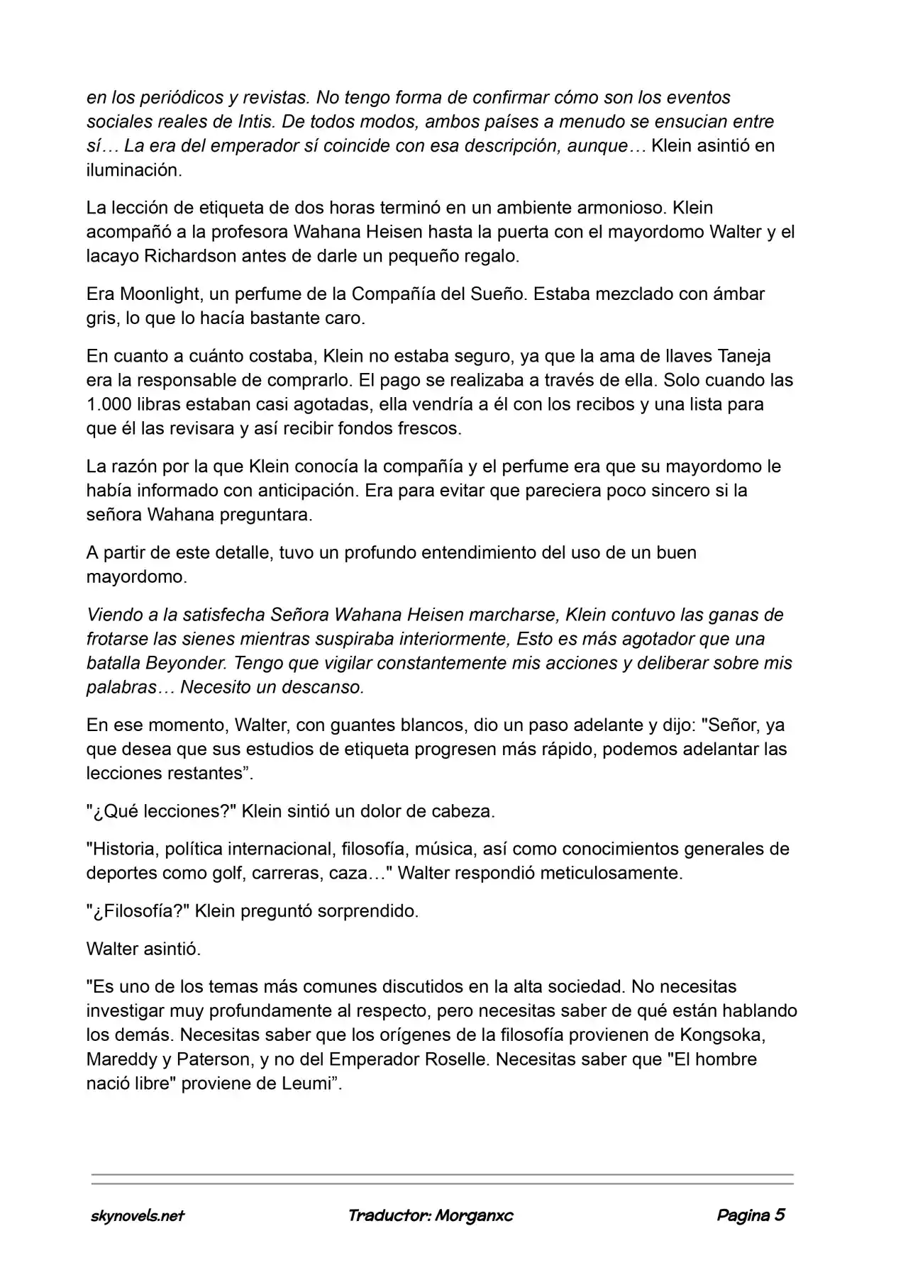 Lord Of The Mysteries (Novela) - Capítulo 751 - Página 5 - LectorTMOo