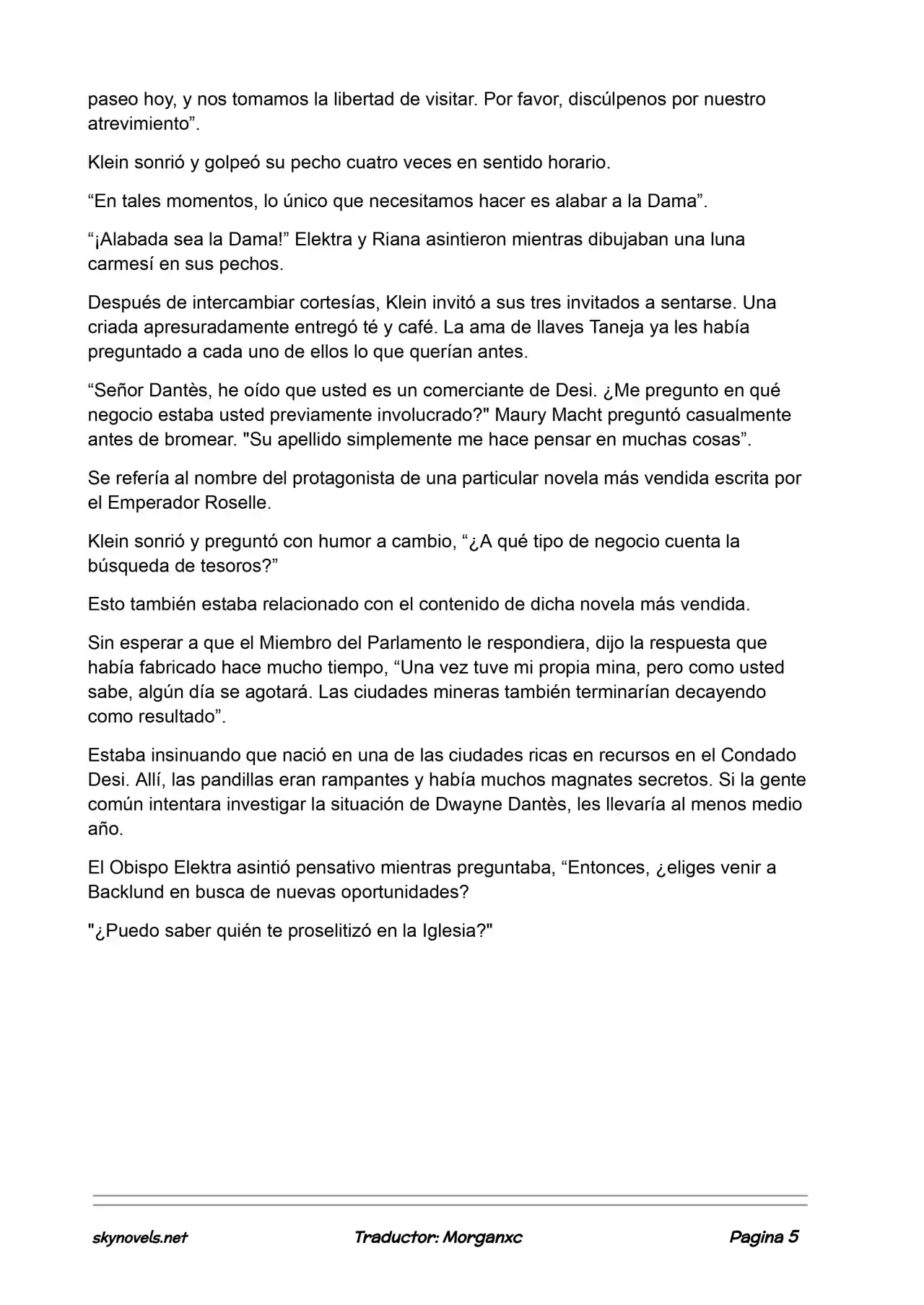 Lord Of The Mysteries (Novela) - Capítulo 753 - Página 5 - LectorTMOo